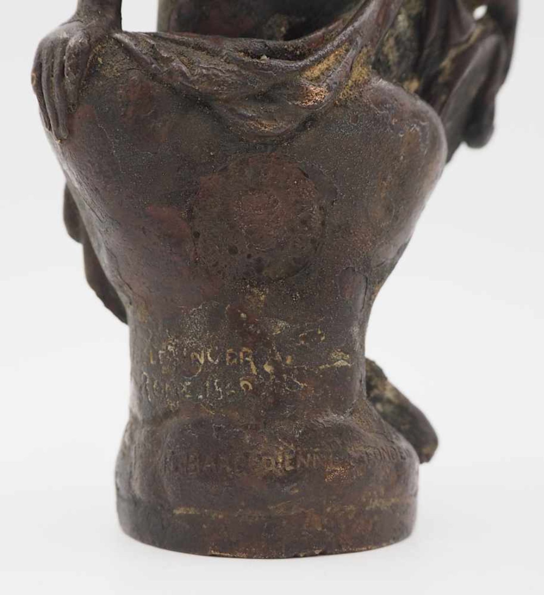 1 Figur wohl Bronzeguss "Mythologische Gottheit" bez. F. BARBEDIENNE und CLÉSINGER - Bild 5 aus 5