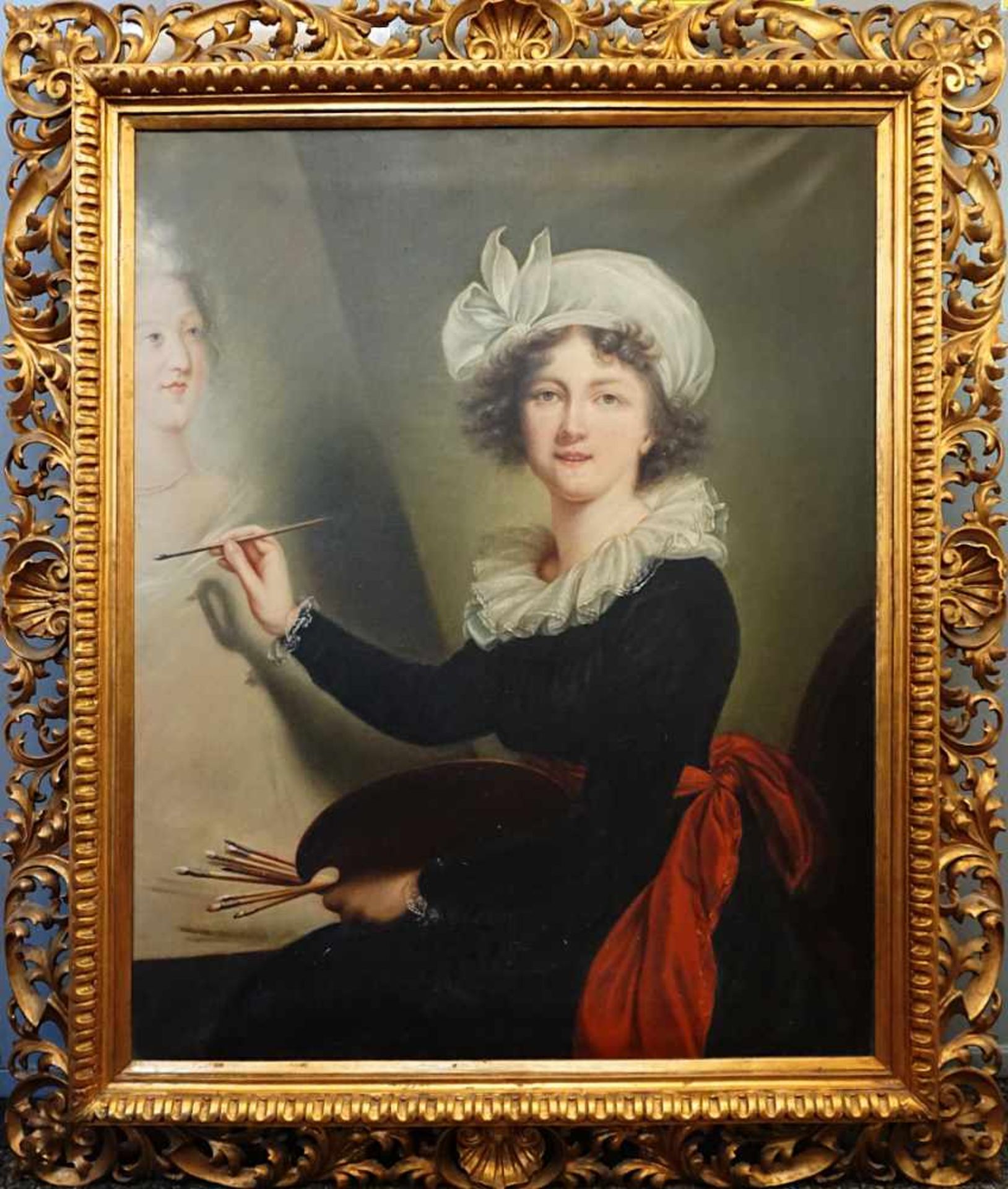 1 Ölgemälde "Selbstportrait der Künstlerin Elisabeth Louise Vigée le Brun"