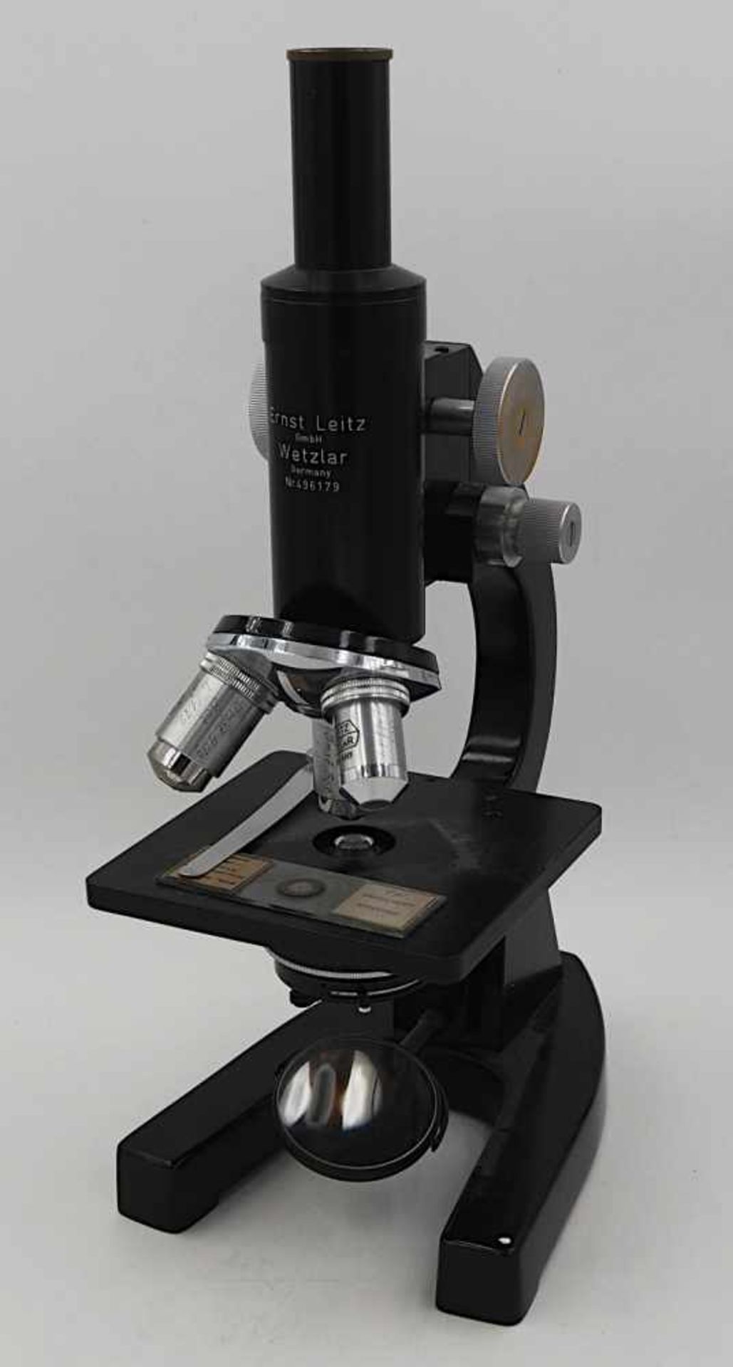 1 Mikroskop E. LEITZ, Wetzlar Nr. 496179Mikroskop LEITZ Nr. 742347 sowie Nr. 576064, m - Bild 3 aus 3
