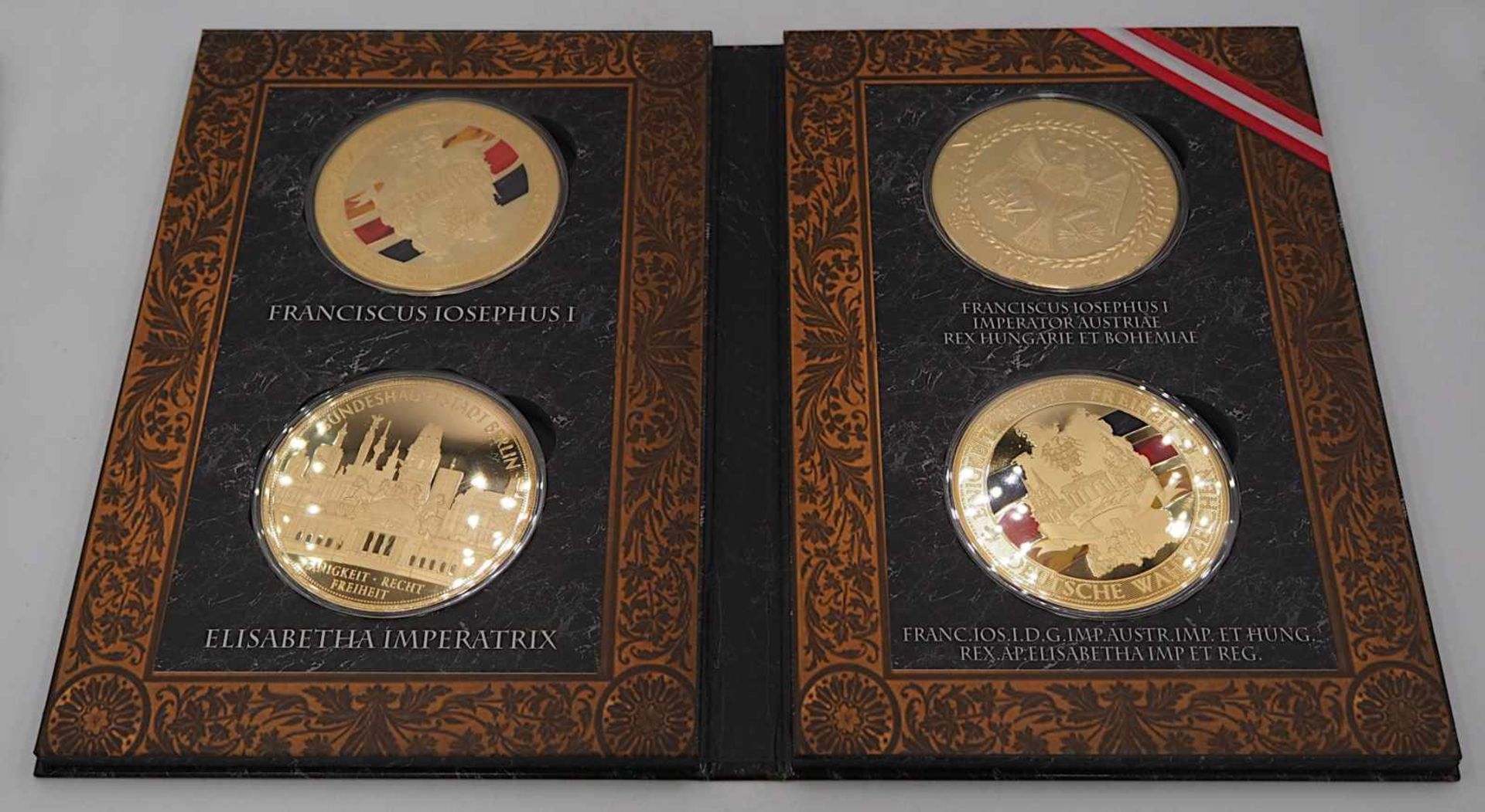 1 Konvolut Münzen/Medaillen, Kupfer verg./versi., Sammlereditionen, z.B."Die Bundeska - Bild 3 aus 5