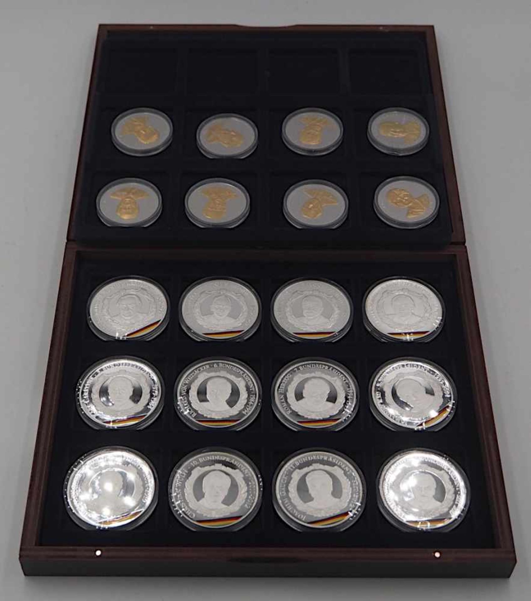 1 Konvolut Münzen/Medaillen, Kupfer verg./versi., Sammlereditionen, z.B."Die Bundeska - Bild 4 aus 5