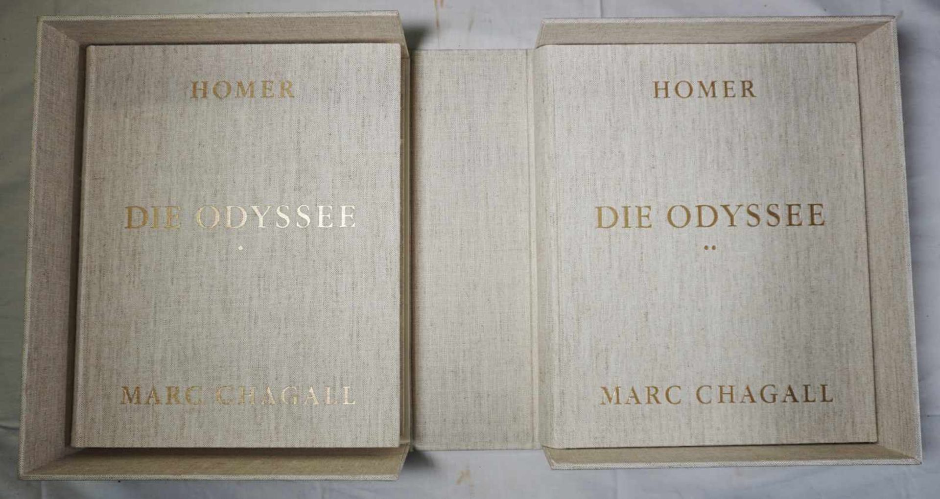 2 Bände "Homer - Die Odyssee"Von Vava Chagall autorisierte deutsche Ausgabe in 2 Bän