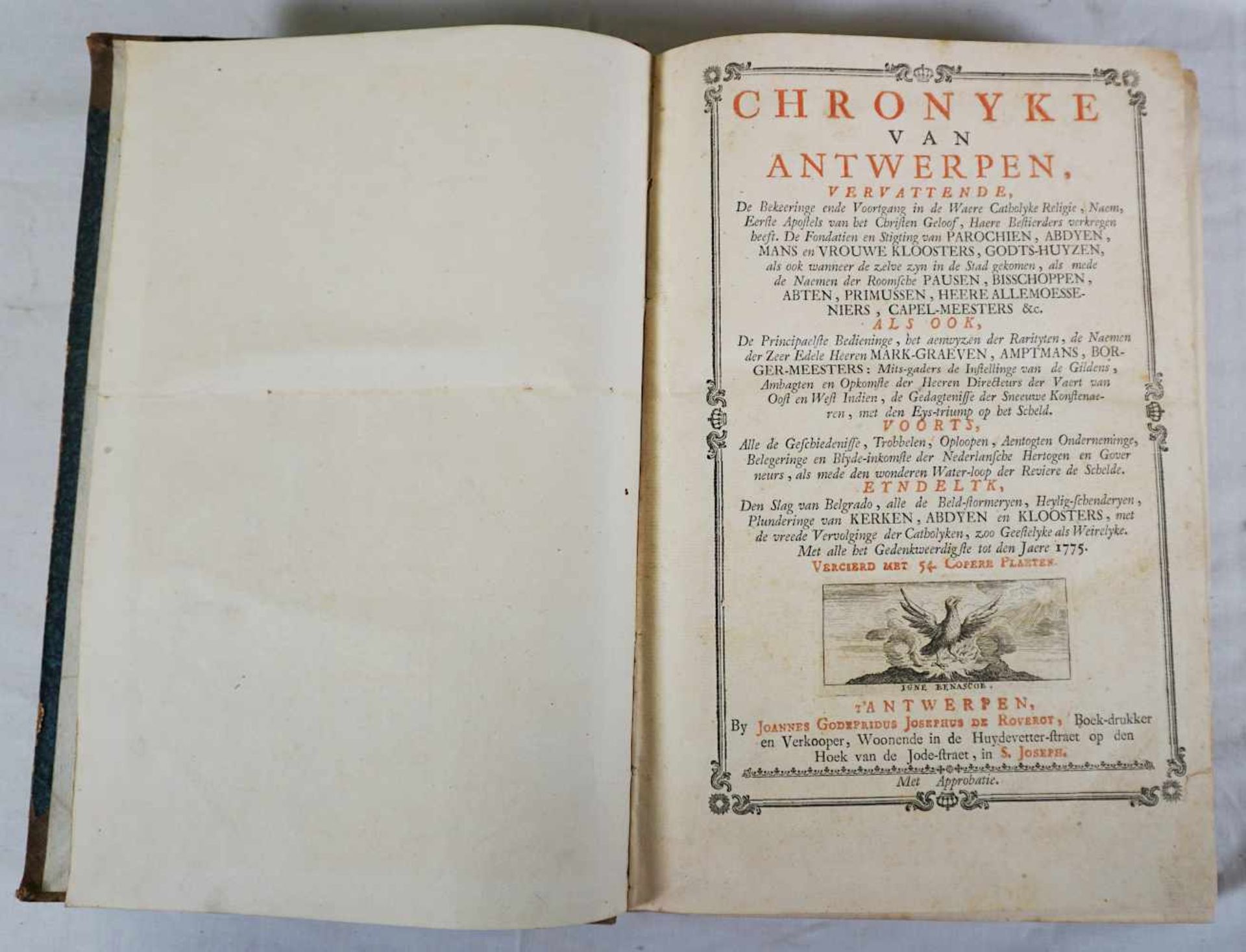 1 Buch "Chronyke van Antwerpenvervattende, de bekeeringe ende voortgang in de waere ca