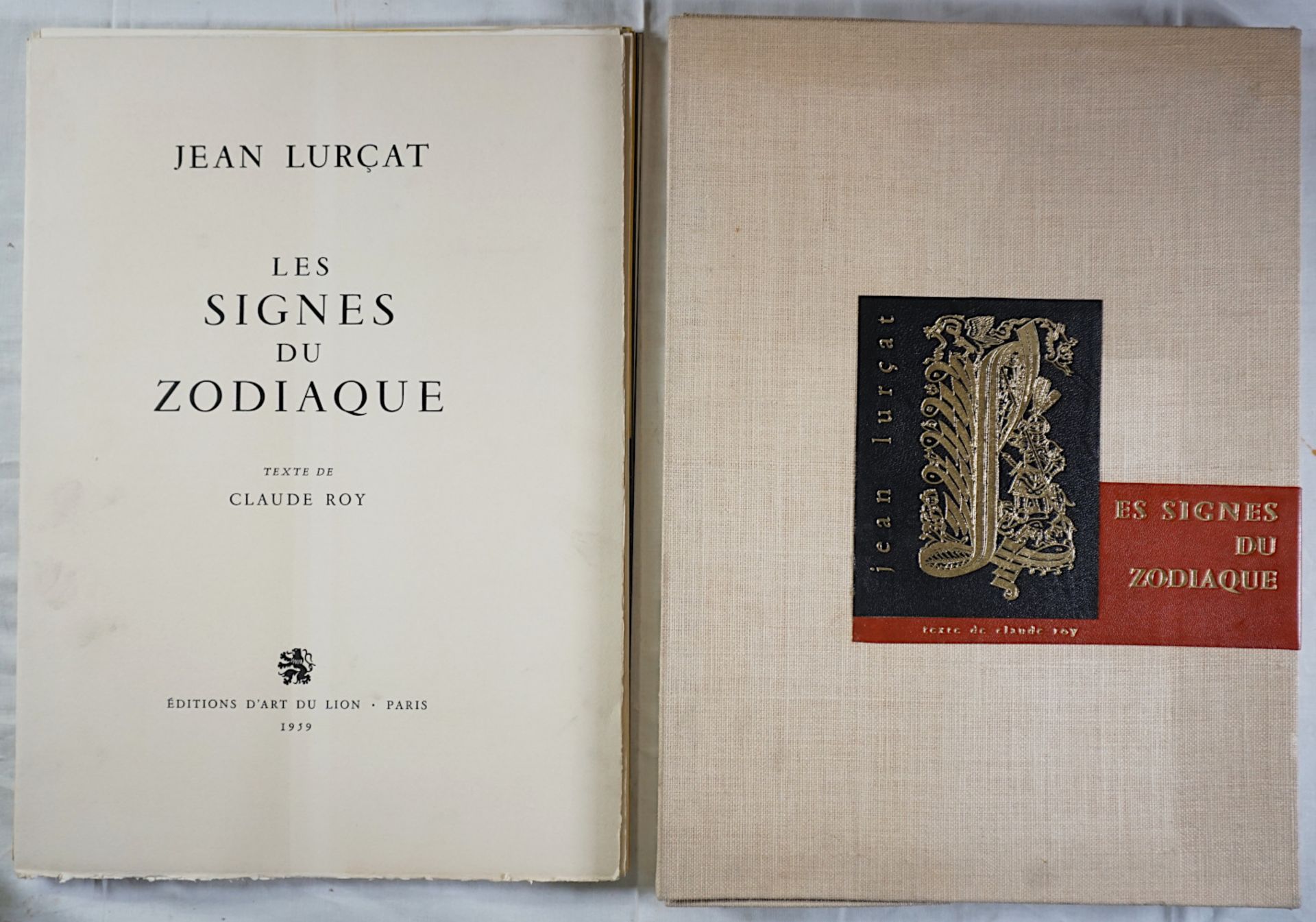 1 Buch "Jean LURCAT. Les signes du Zodiaque. Texte de Claude Roy."Paris, Editions d'Ar