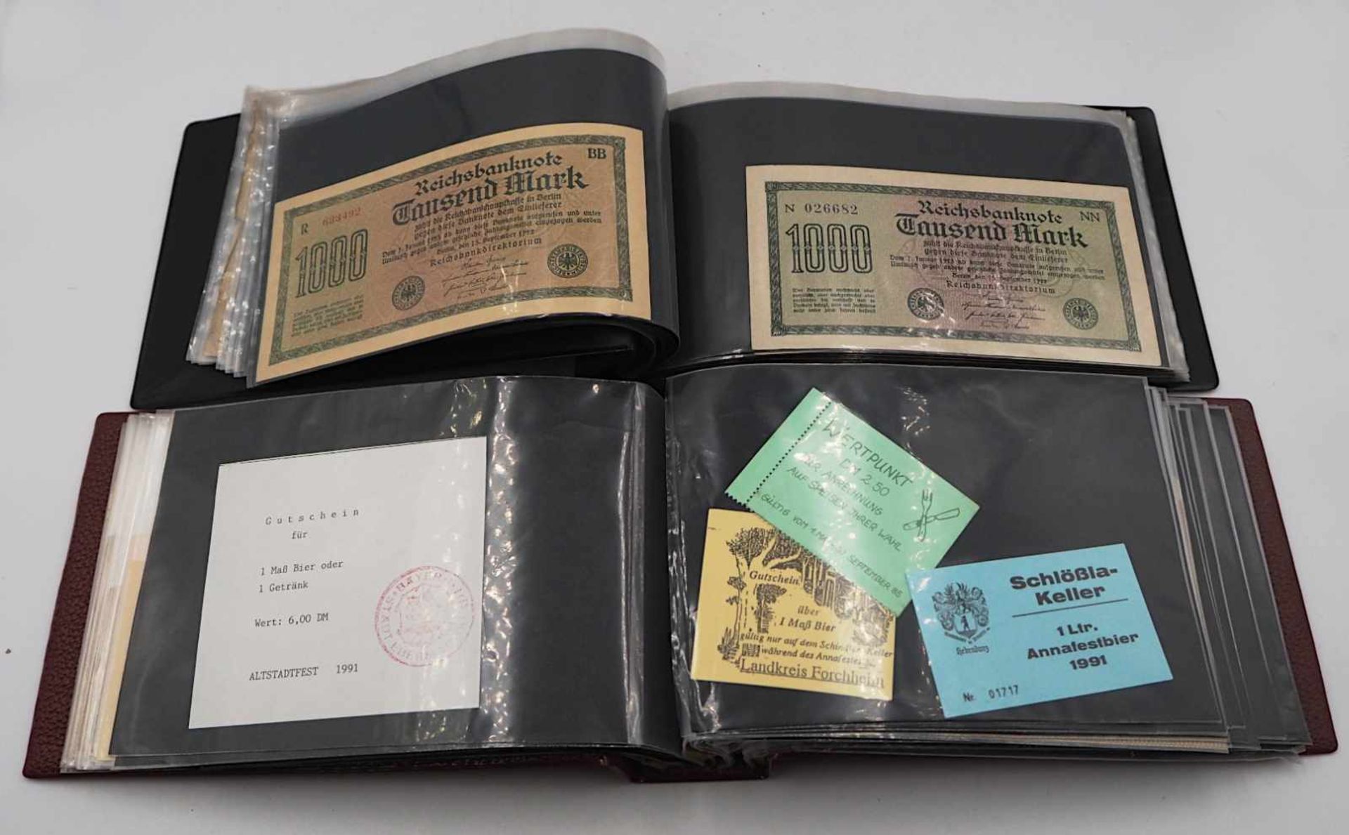 1 Konvolut Banknoten, Telefonkarten, Münzen DDR, Kaiserzeit u.a.Notgeld, Inflation u. - Bild 2 aus 2