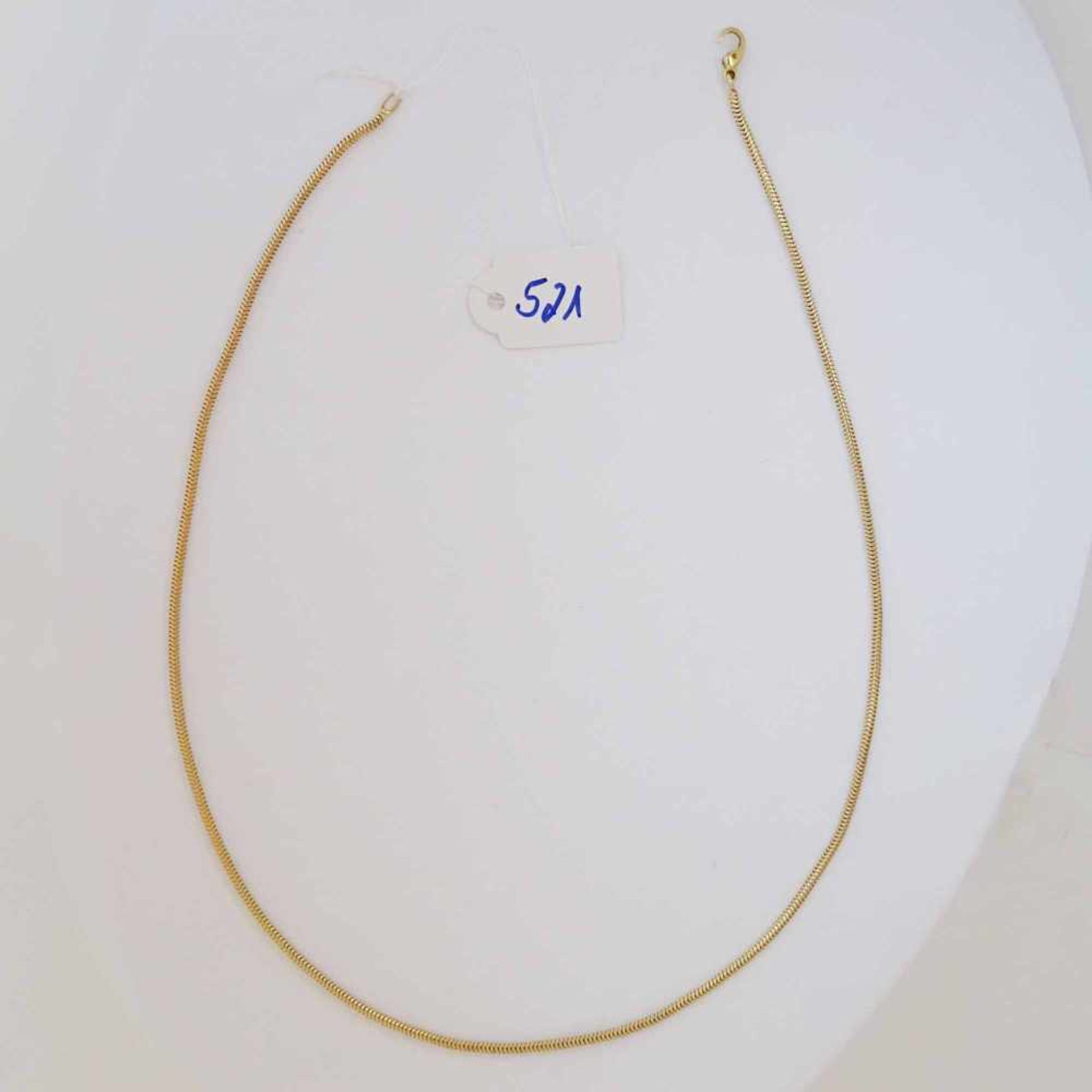 Collierkette, 18 K GGL = 46 cm, ca. 10,5 g, Schließe beschädigt