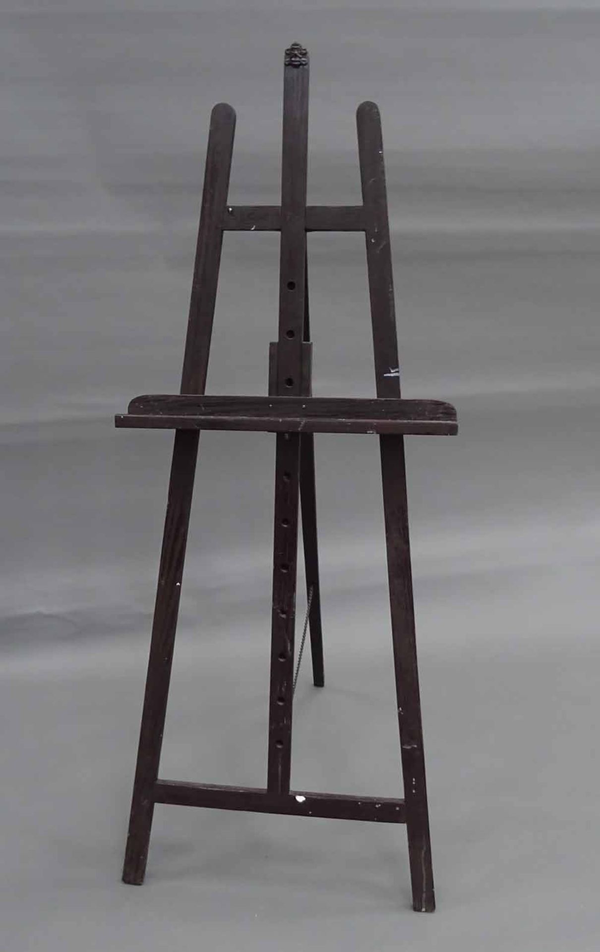 Staffelei, ebonisiertes Holz, H = 165 cm