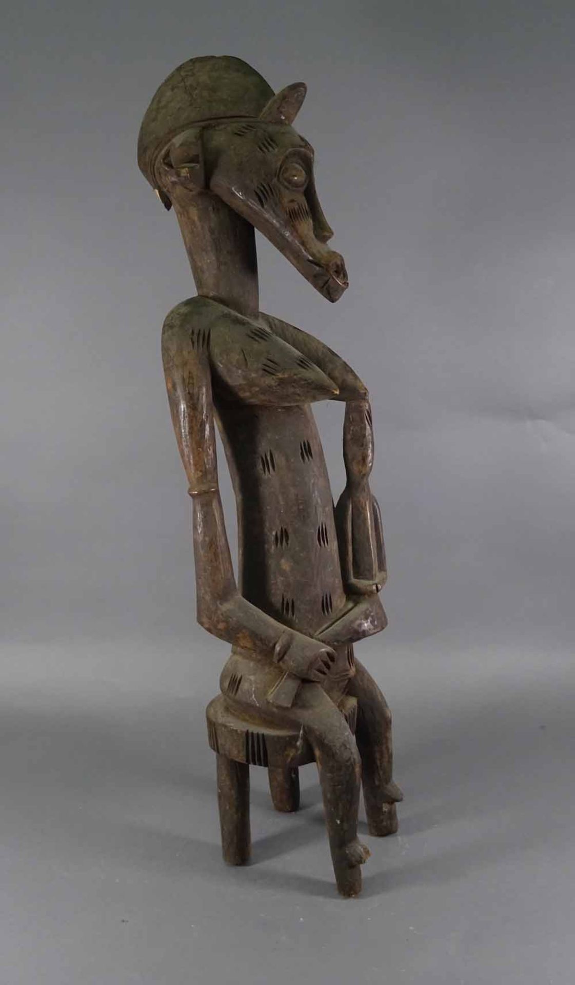 Hockende Figur, Holz, Elfenbeinküste