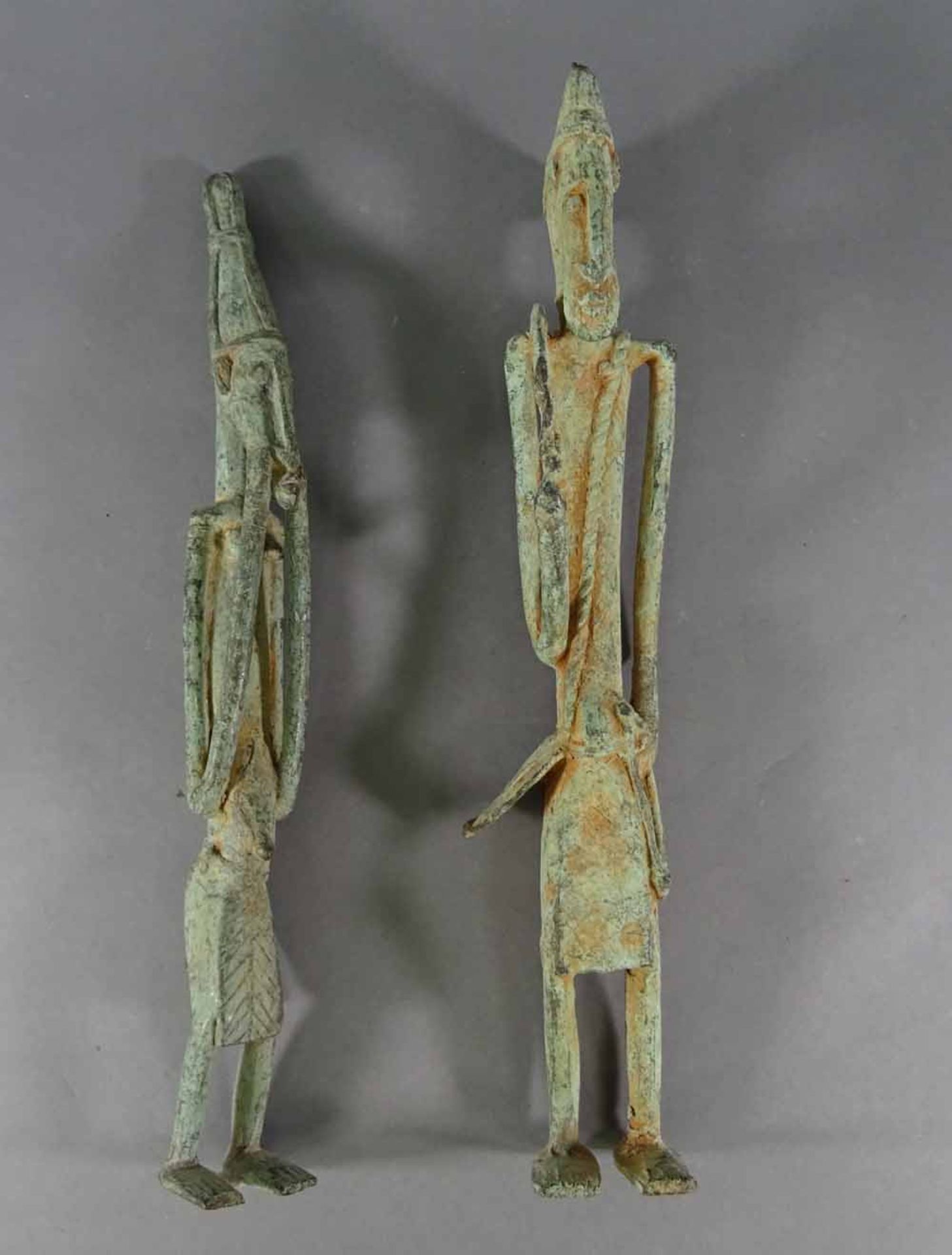 Zwei Figuren, Bronze, Afrika