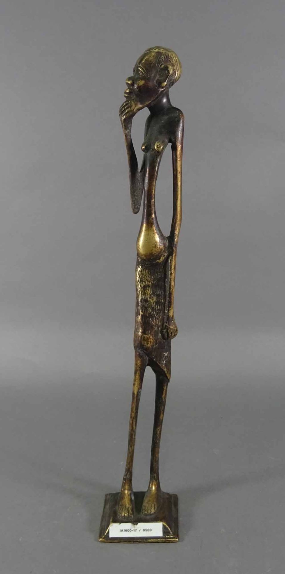 Bronzefigur, Afrika, H = 43 cm