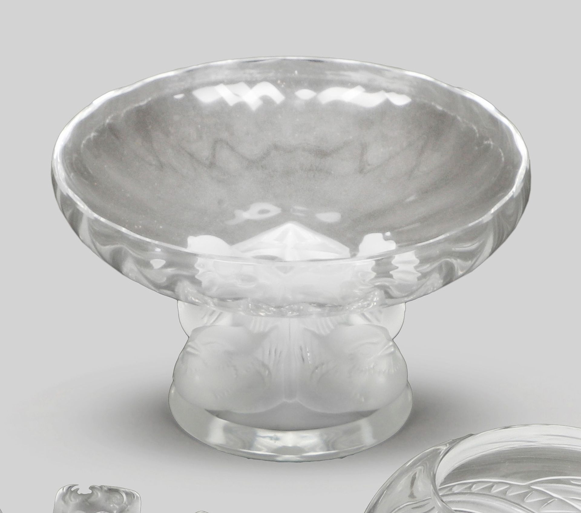 Tafelaufsatz, Lalique, sig., 'Nogent bowl'