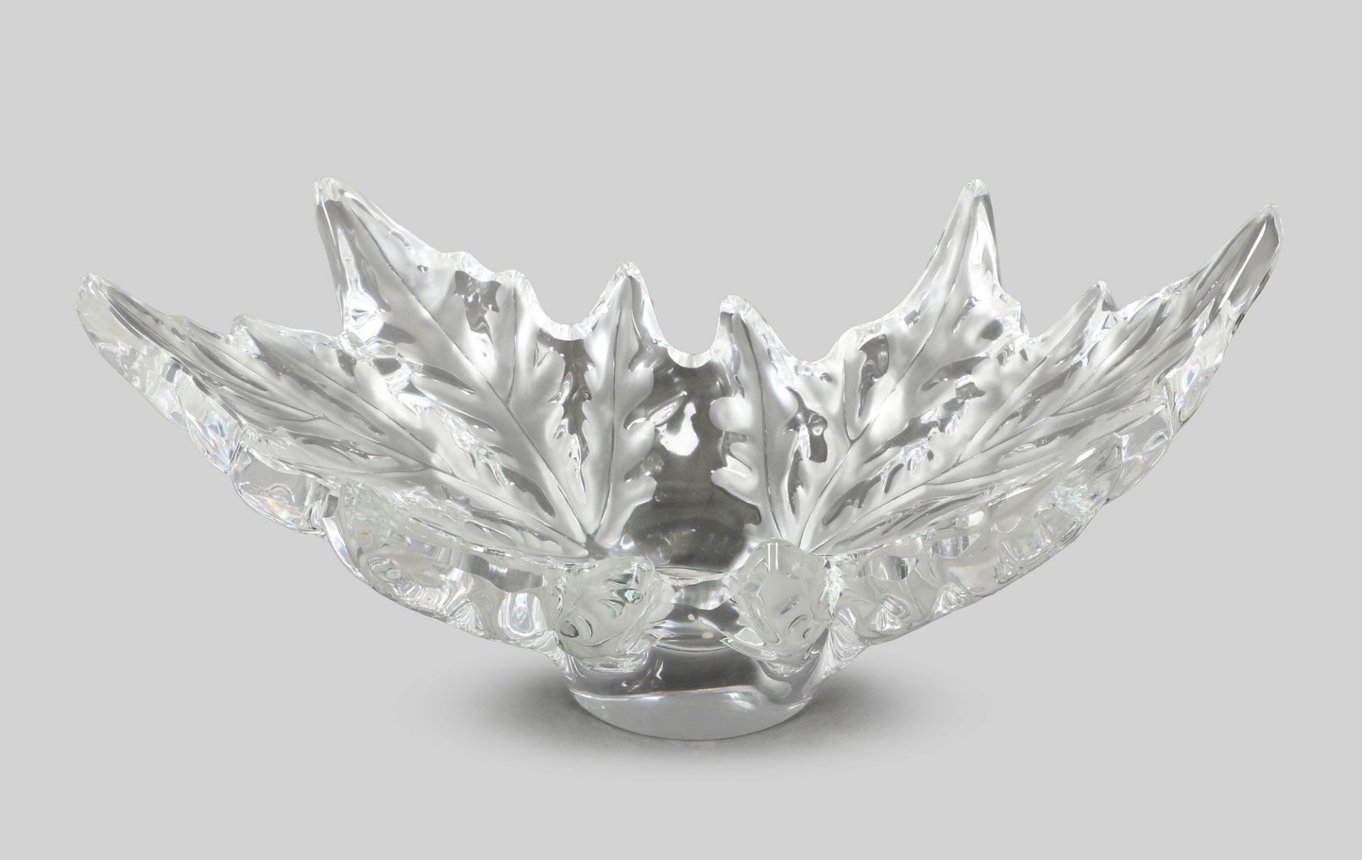 Klarglasschale, Lalique, sig.