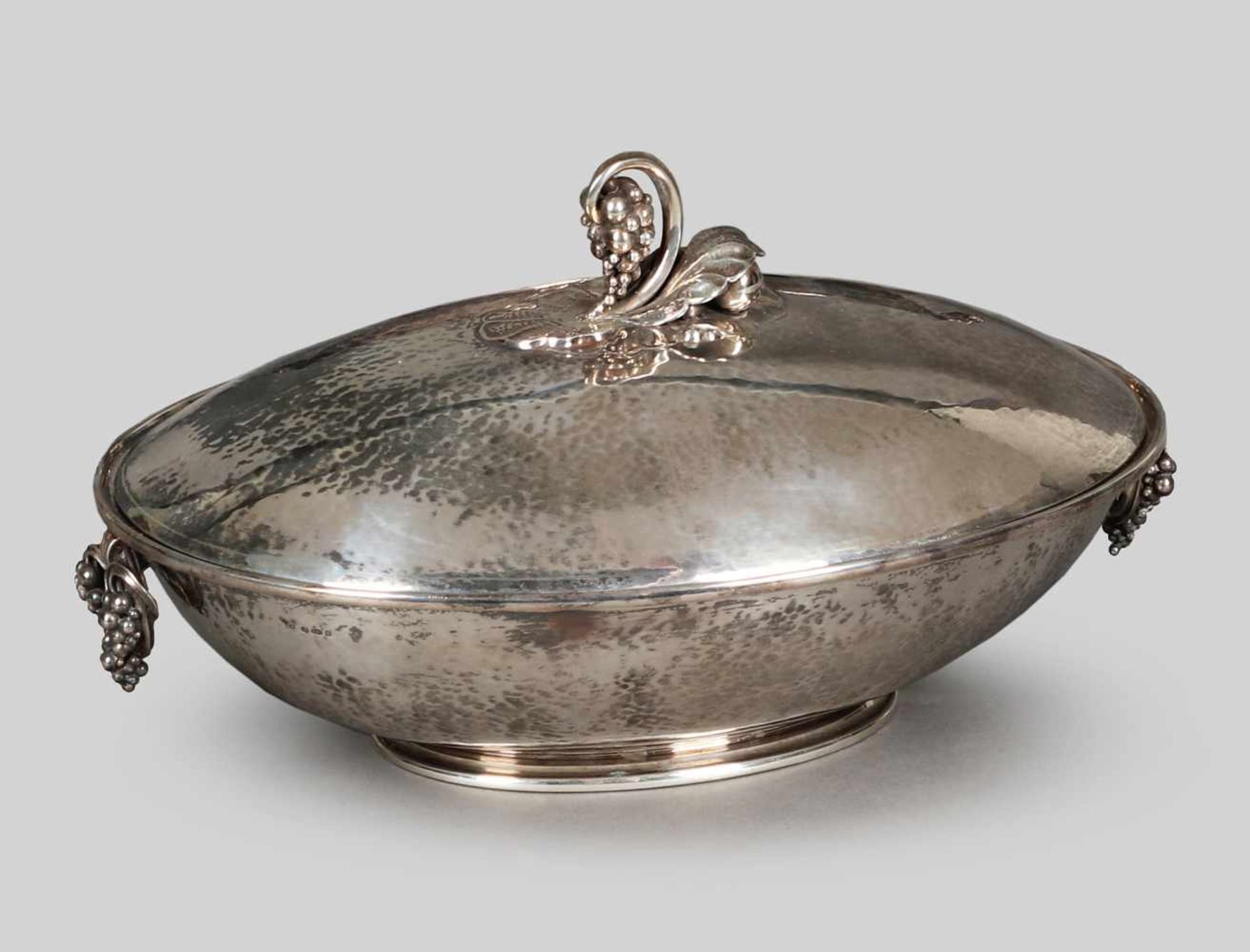 Deckelschale, Georg Jensen, 925 Silber