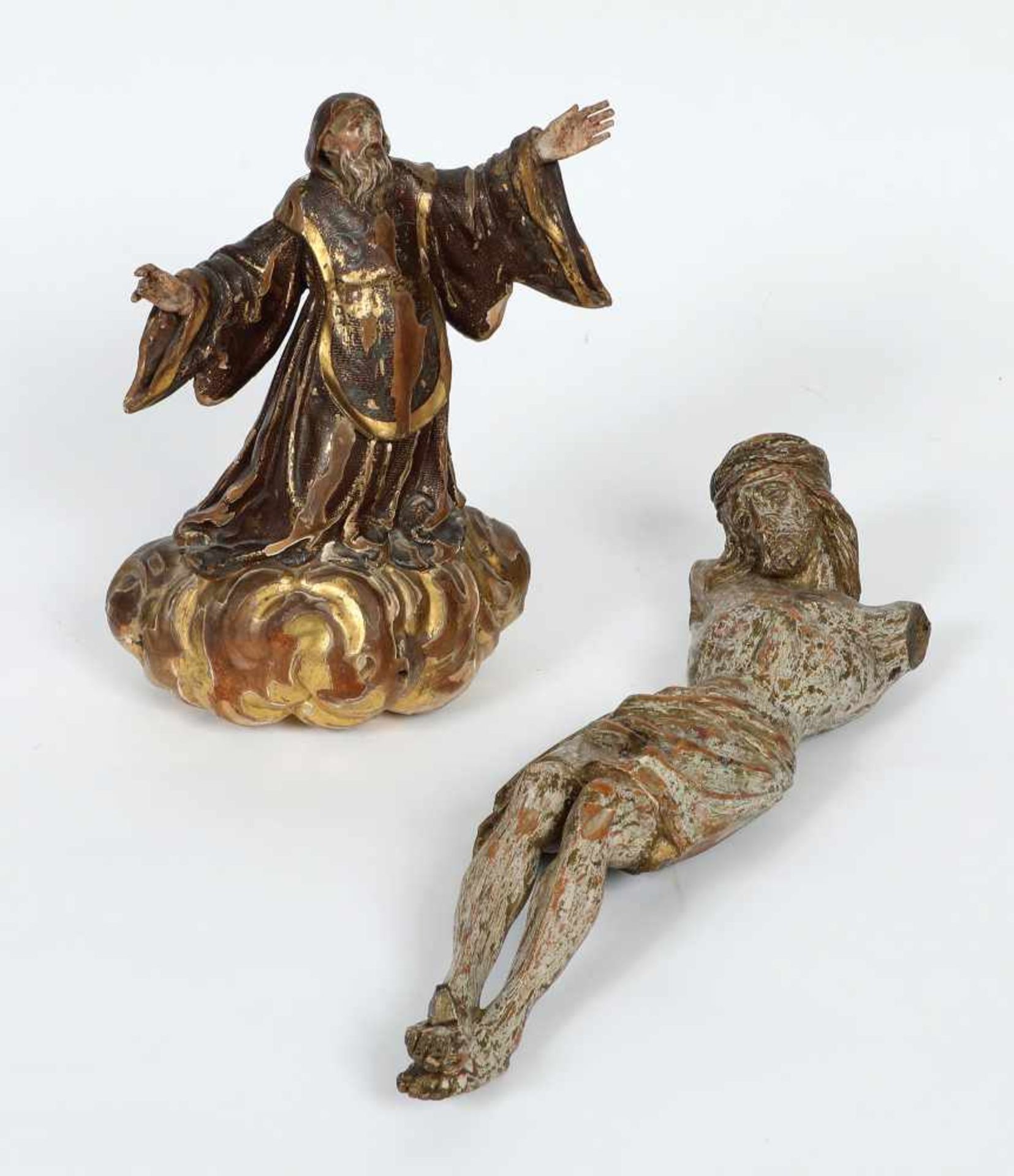 Zwei Figuren, 18.Jh., 'Christuskorpus'