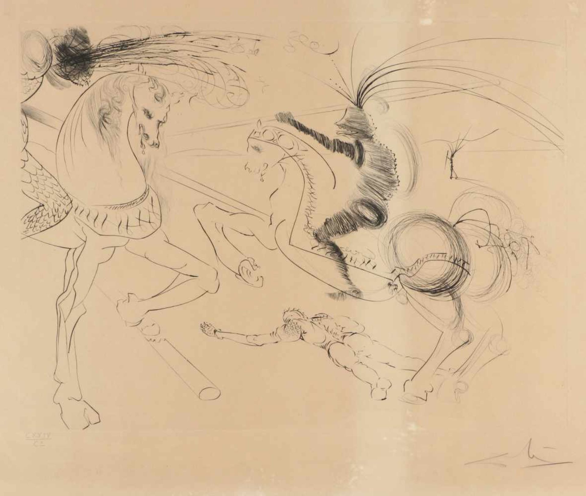 Salvador Dali, r.u.handsig.