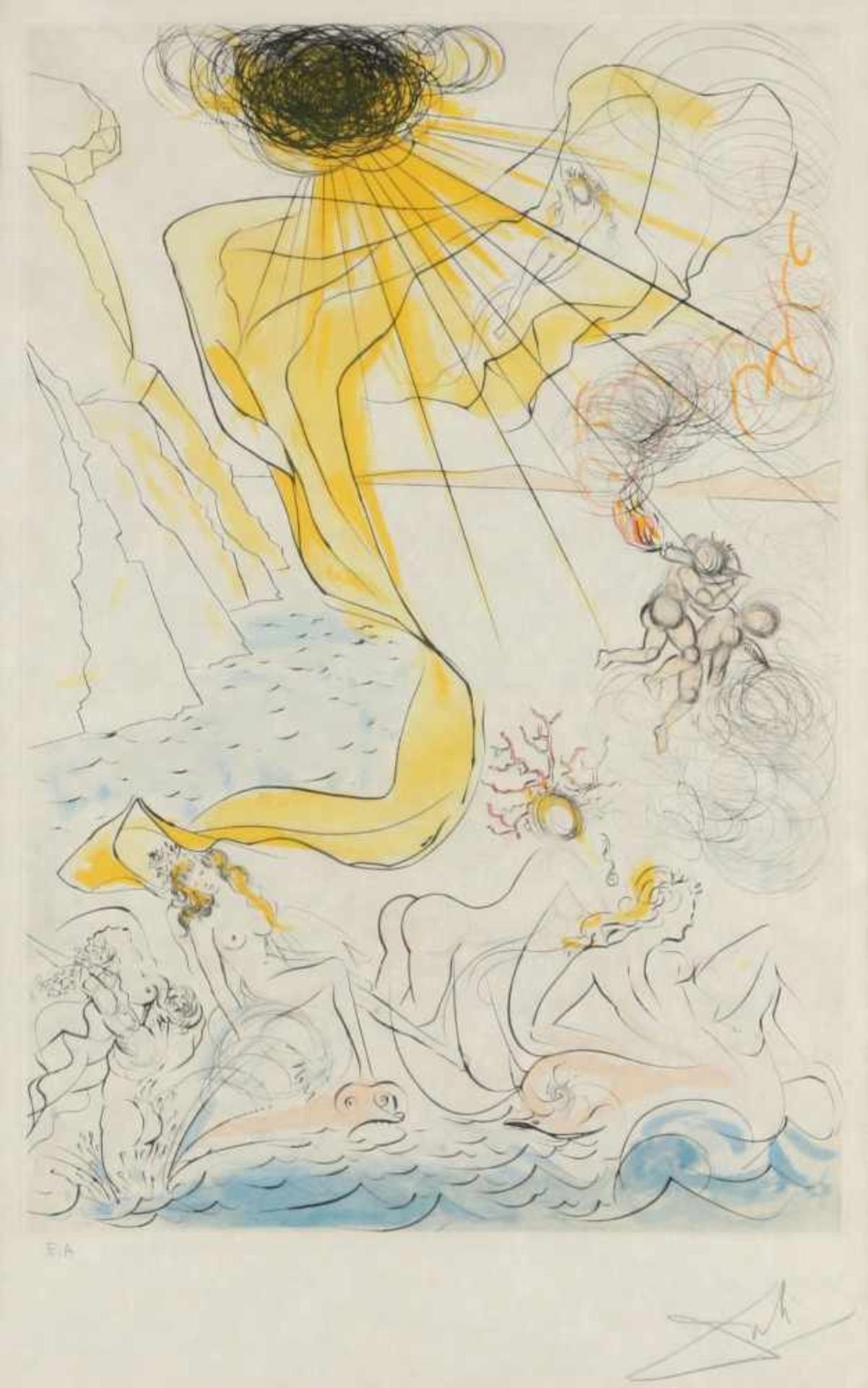 Salvador Dali, r.u.handsig.