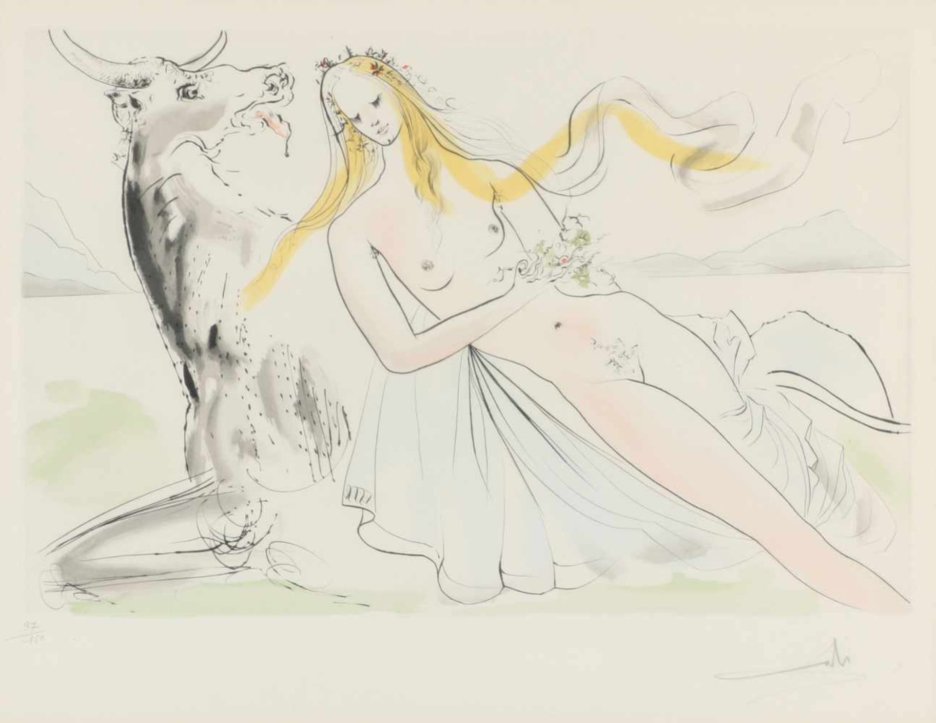 Salvador Dali, r.u.handsig.