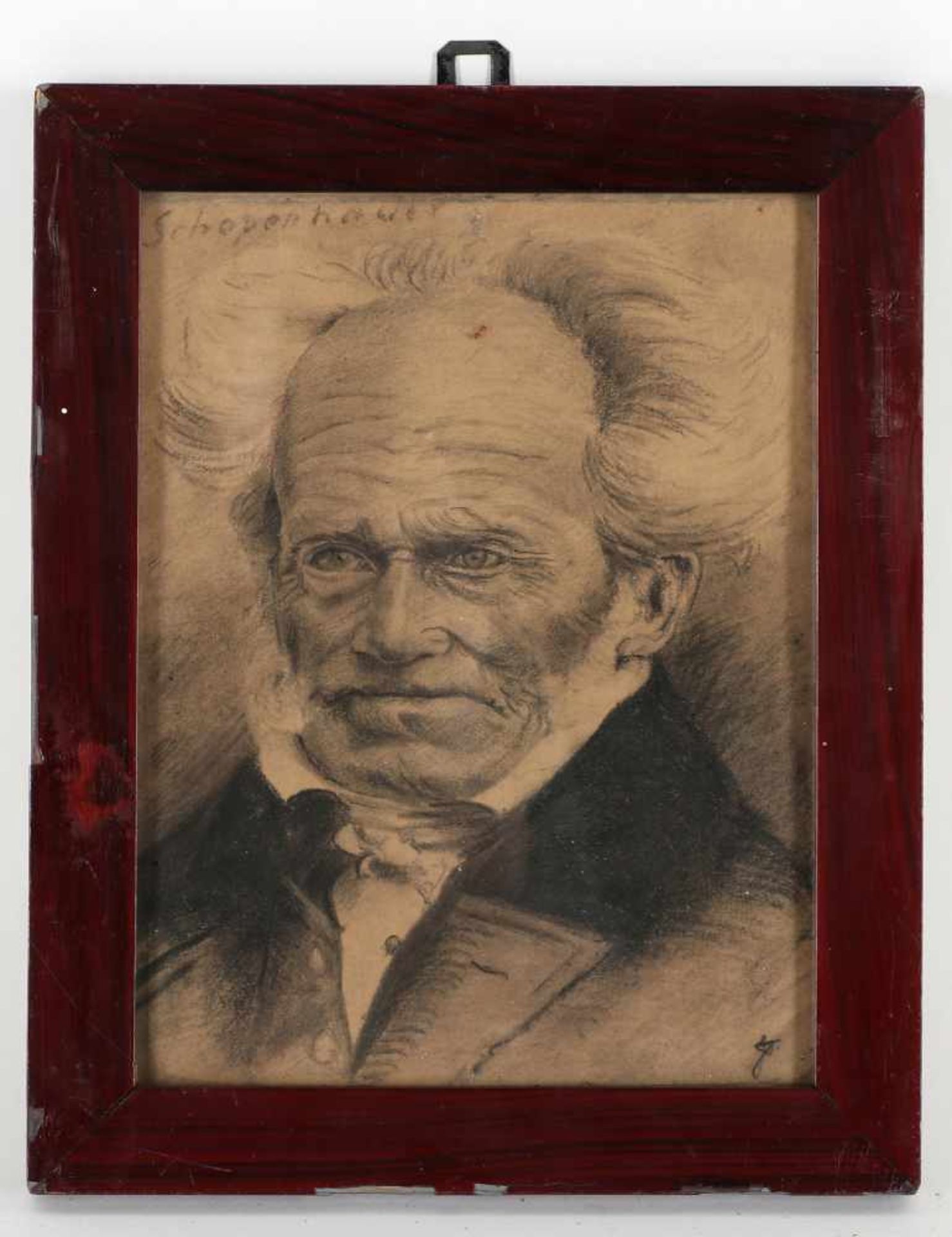 Unbekannter Künstler, r.u.undeutl.mon.'Portrait Artur Schopenhauer', nach einem Gemälde v