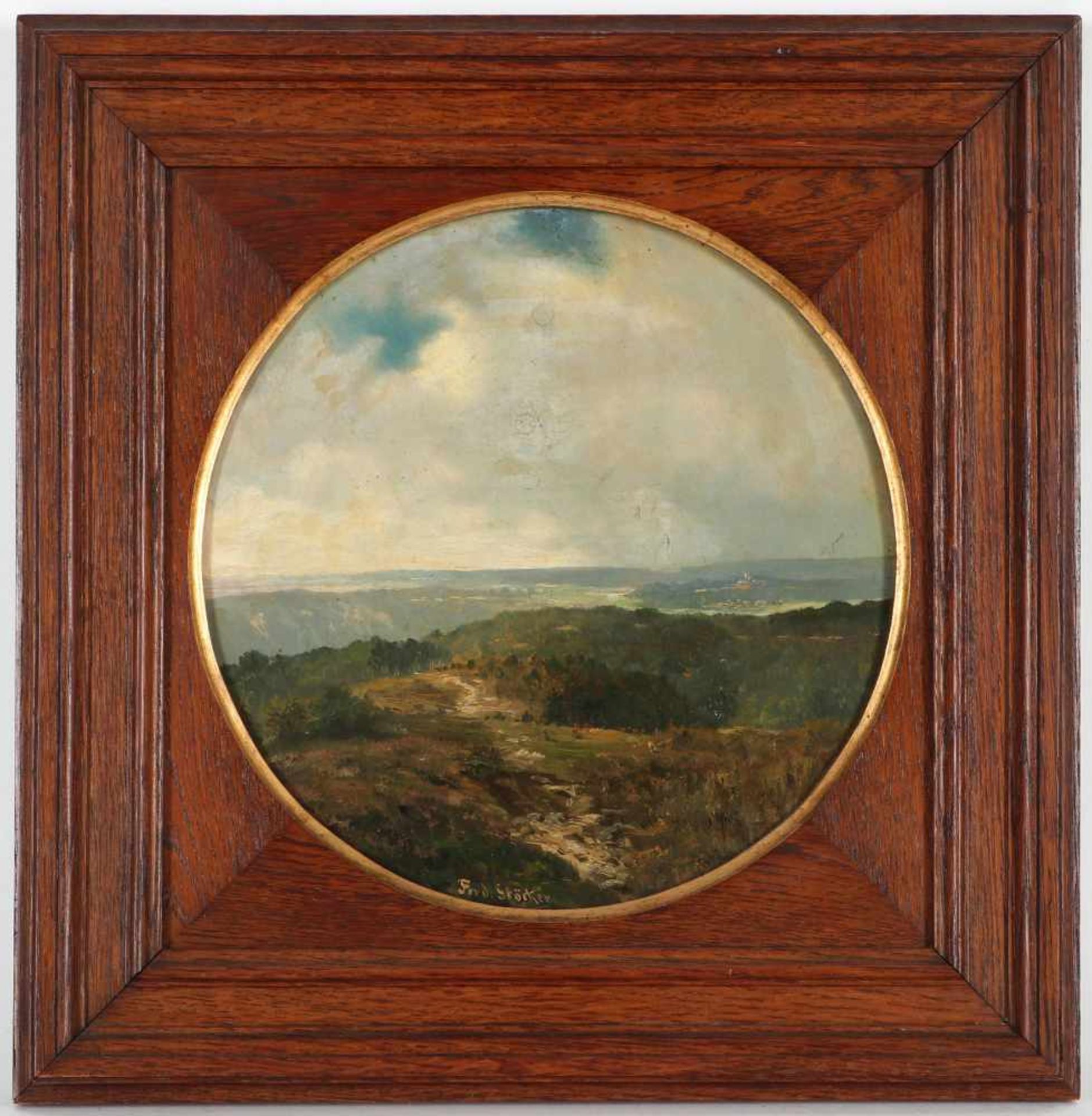 Ferdinand Stöcker, m.u.sig.Römershausen 1854 - 1938 Frankfurt/M., 'Blick in die Ebene', S