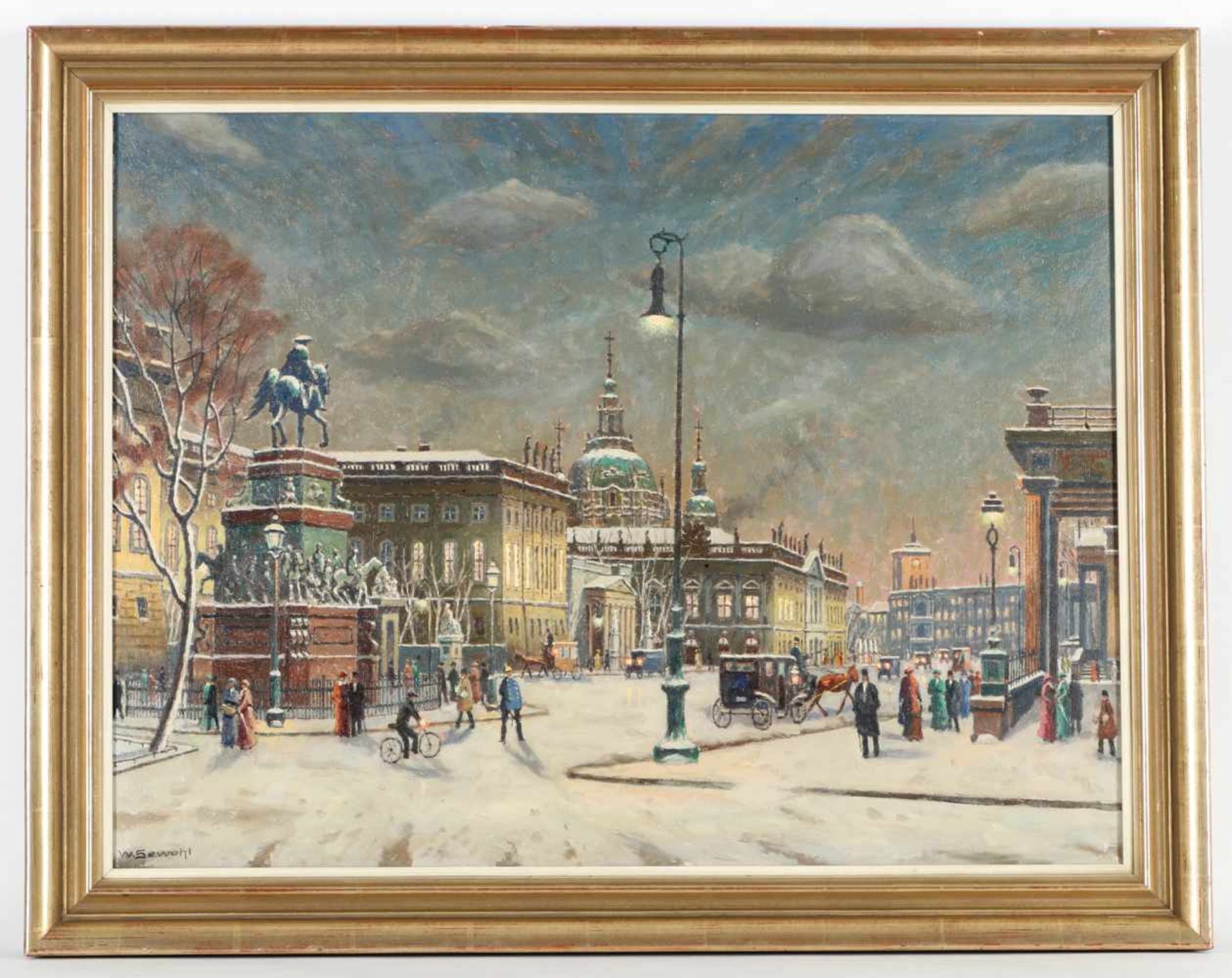 Waldemar Sewohl, l.u.sig. Rostock 1887 - 1967 Berlin, 'Unter den Linden', Öl/Lwd., 61