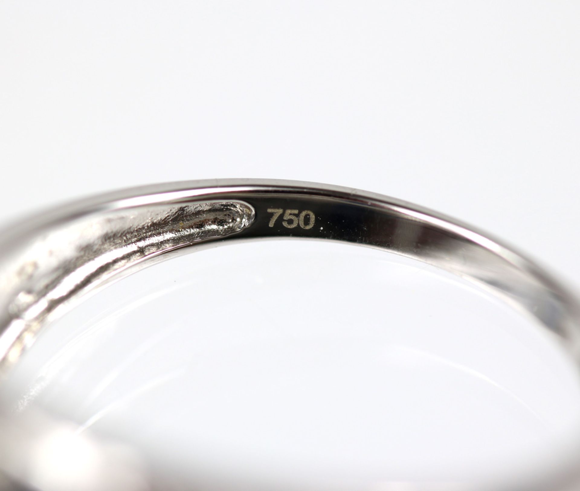 Saphir Ring mit Brillanten - Bild 5 aus 7