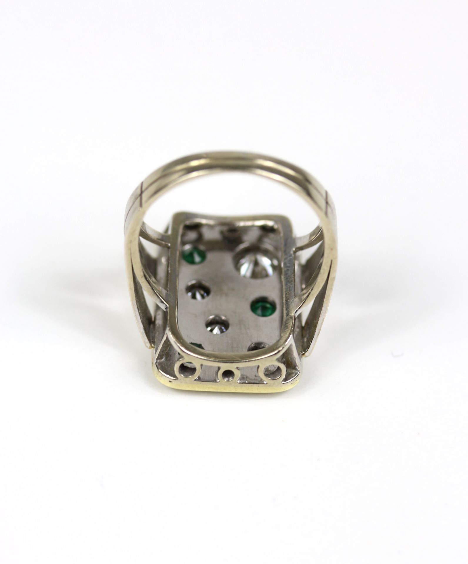 Ring mit Brillanten und Smaragden - Image 3 of 7