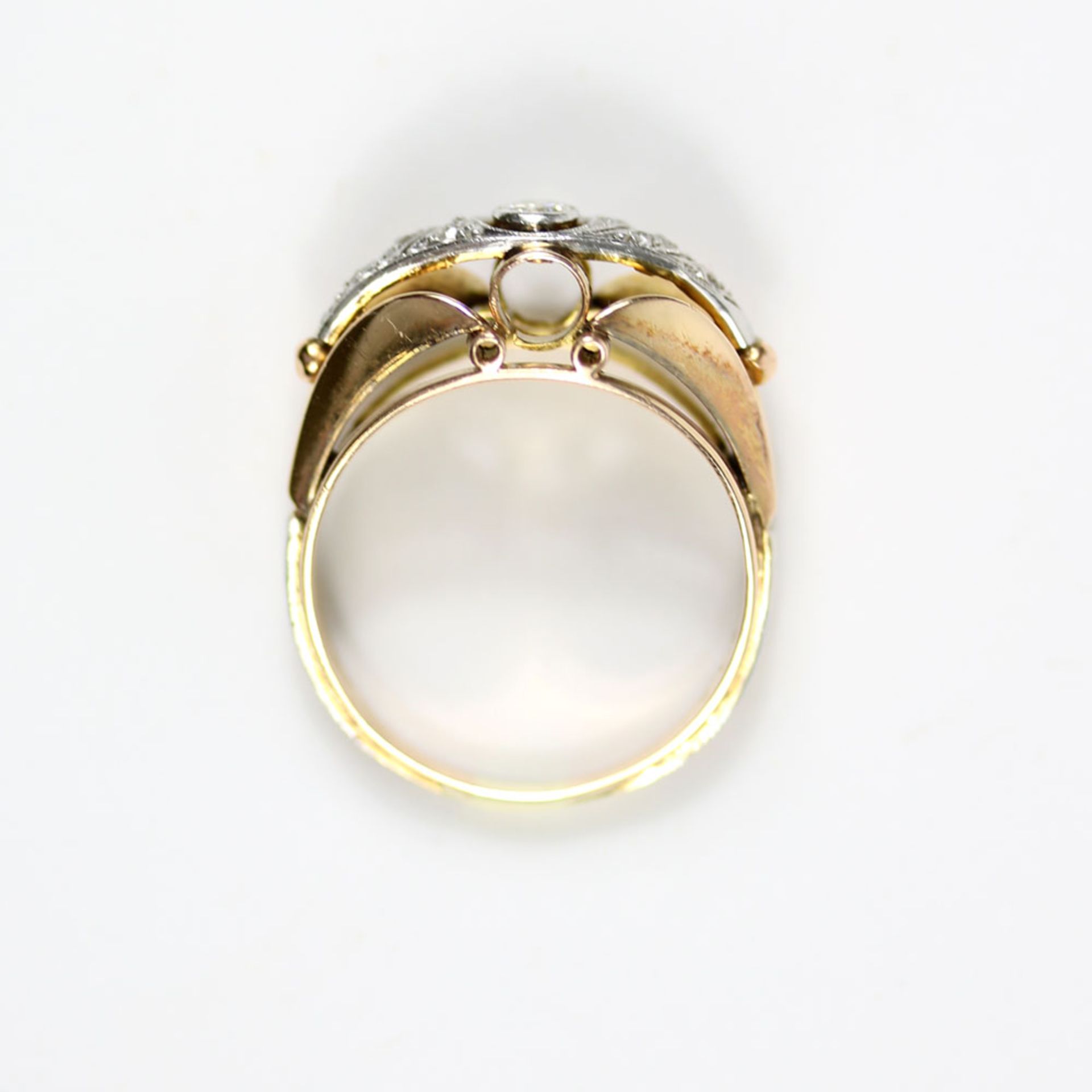 Ring mit Altschliffdiamant - Bild 5 aus 5