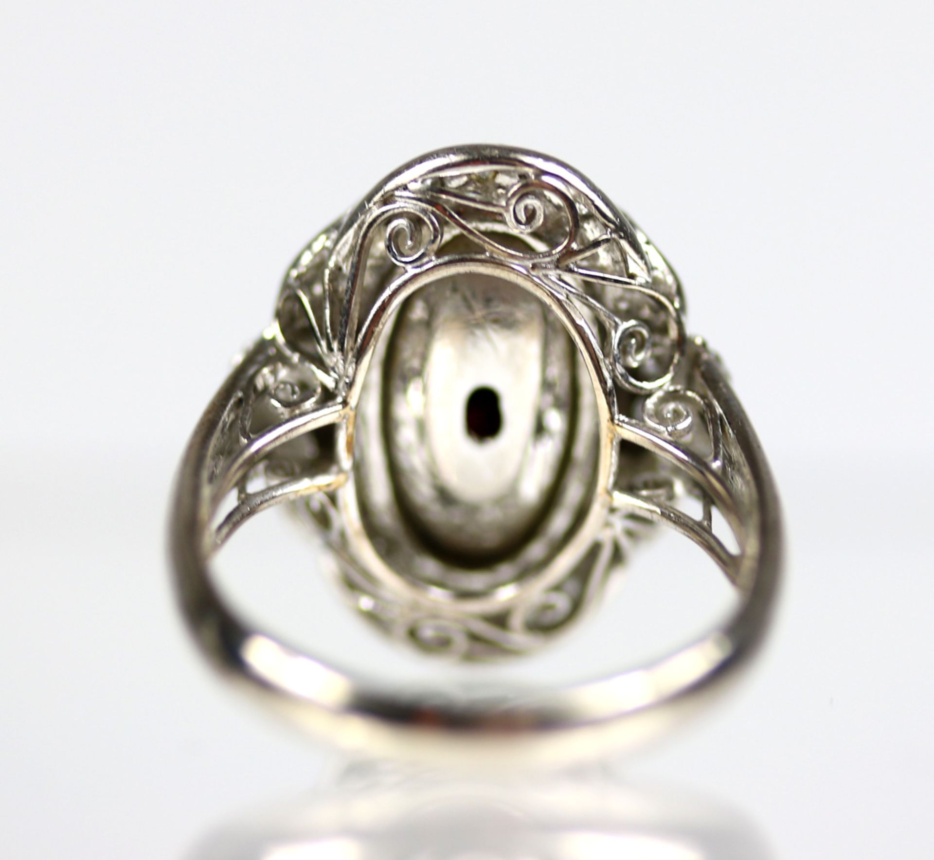 Ring mit Opal und Diamanten - Bild 3 aus 4