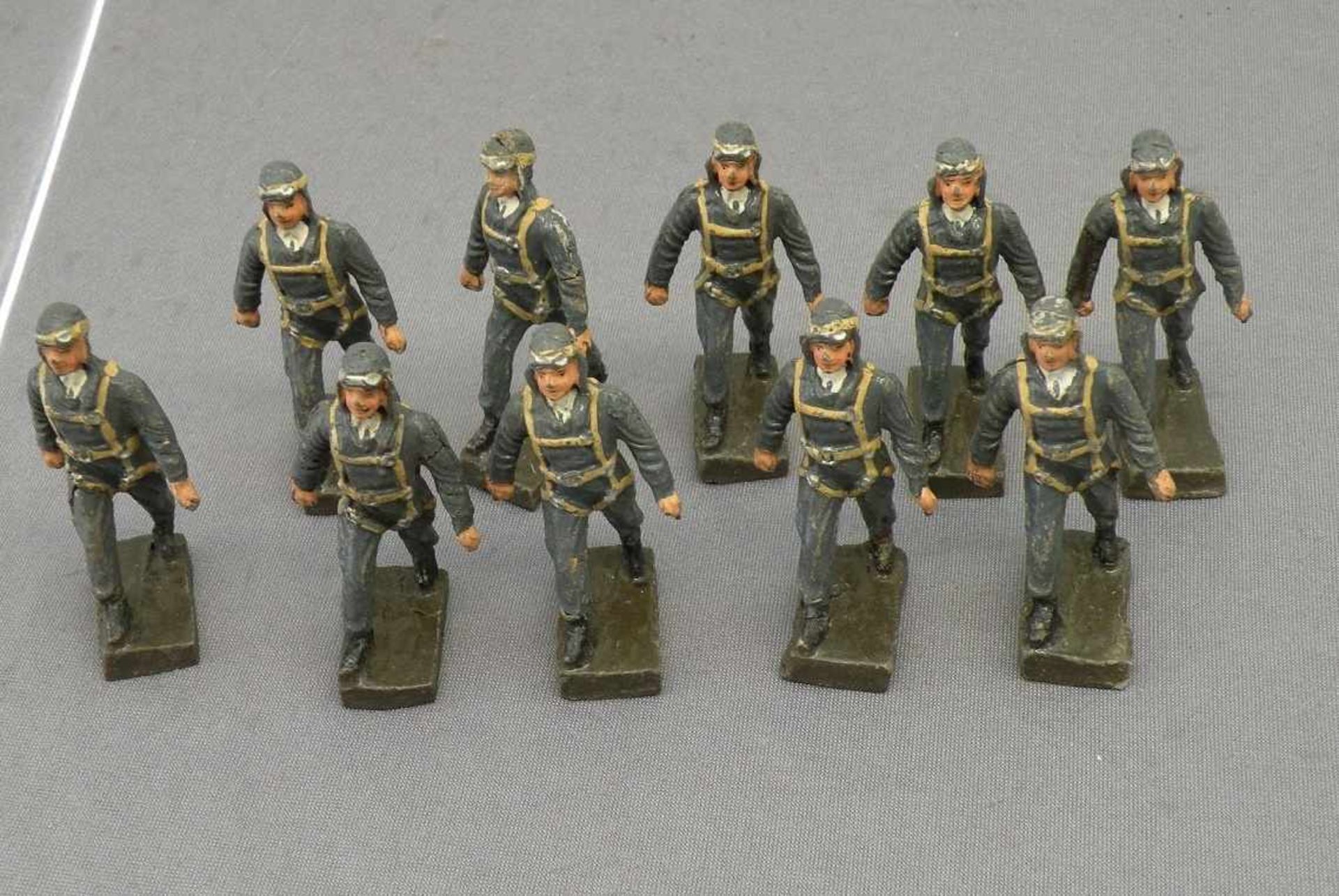 10 Leylafiguren Luftwaffe, 2. WK, 7 cm hoch