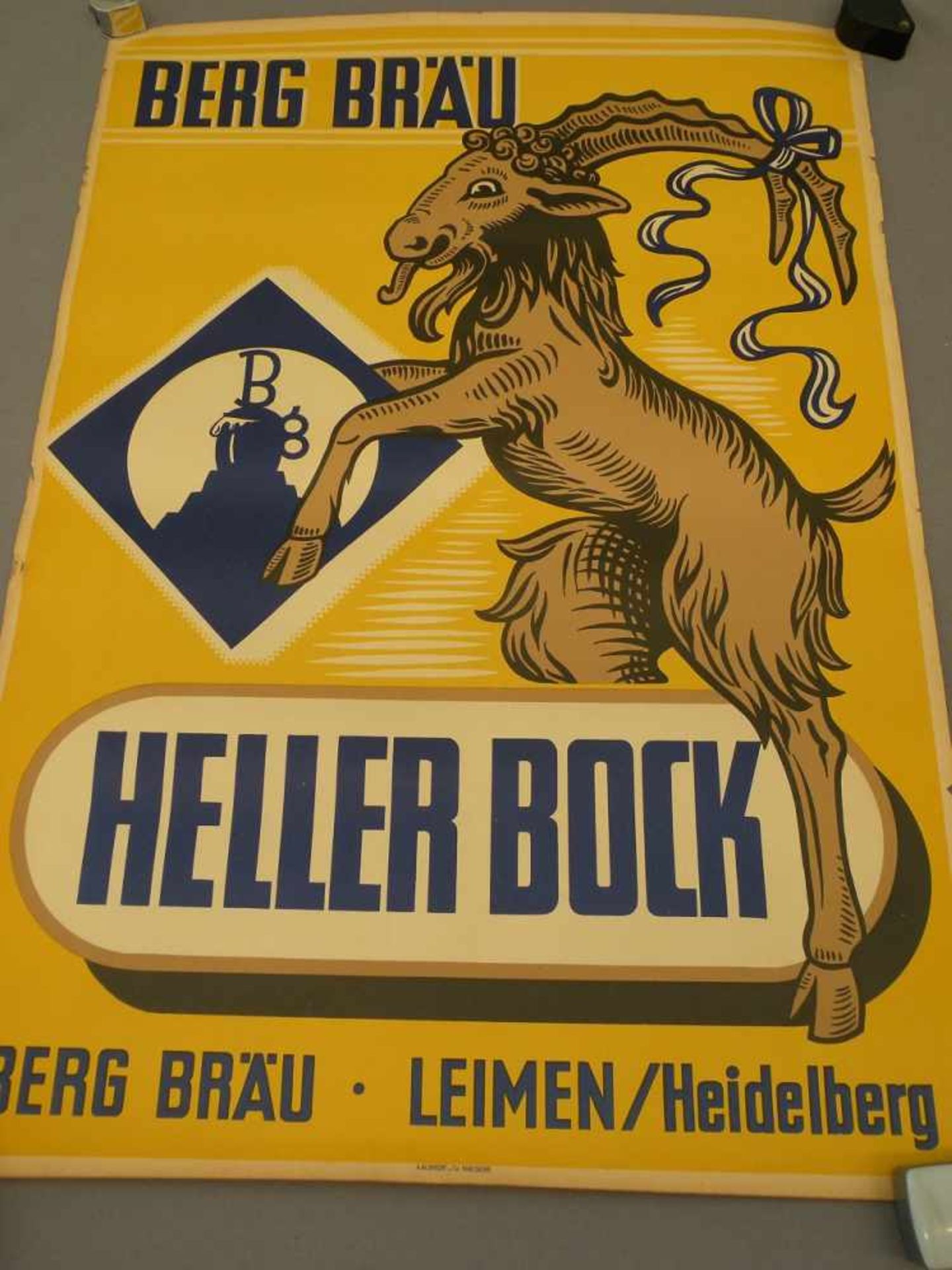 Brauereiplakat "Berg-Bräu", Leimen-Heidelberg