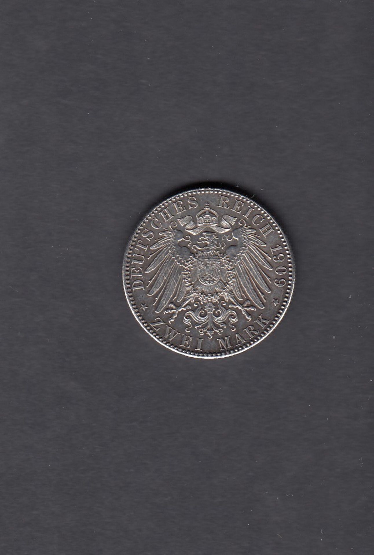 2 Mark Silber, 1909, Universität Leipzig, Jäger-Nr. 138
