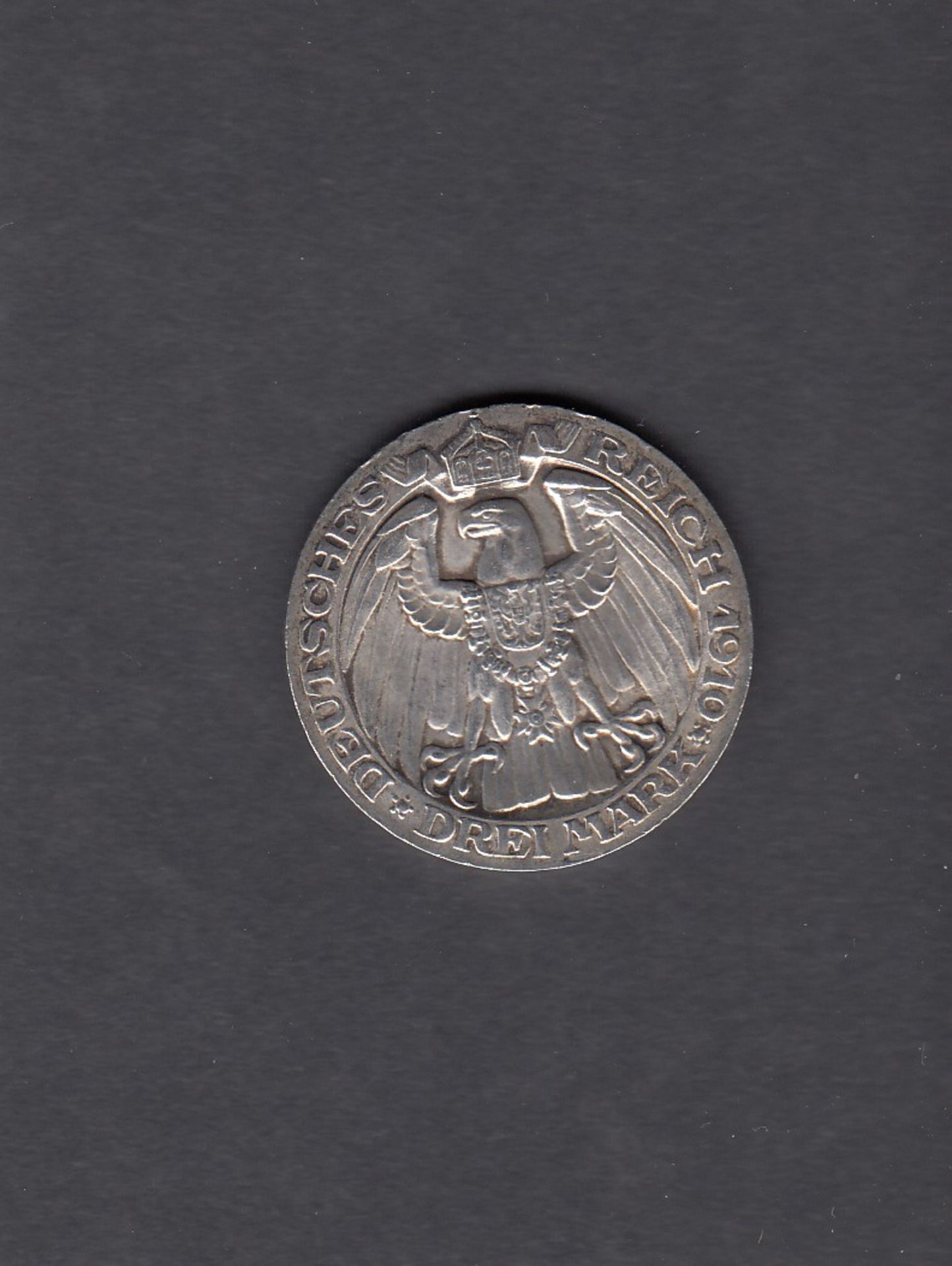 3 Mark Silber 1910, Universität Berlin, Jäger-Nr. 107
