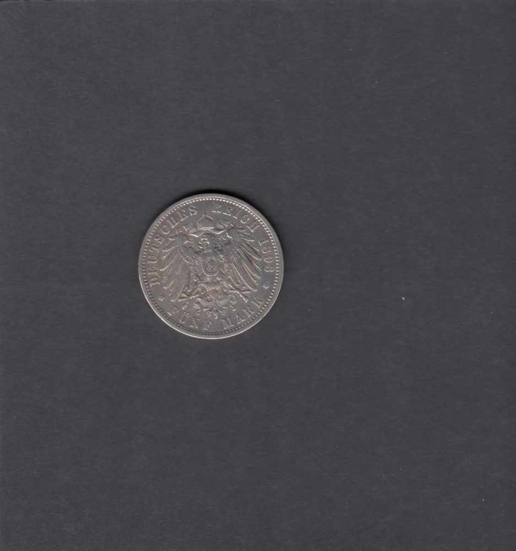 5 Mark Silber, Preußen, 1893