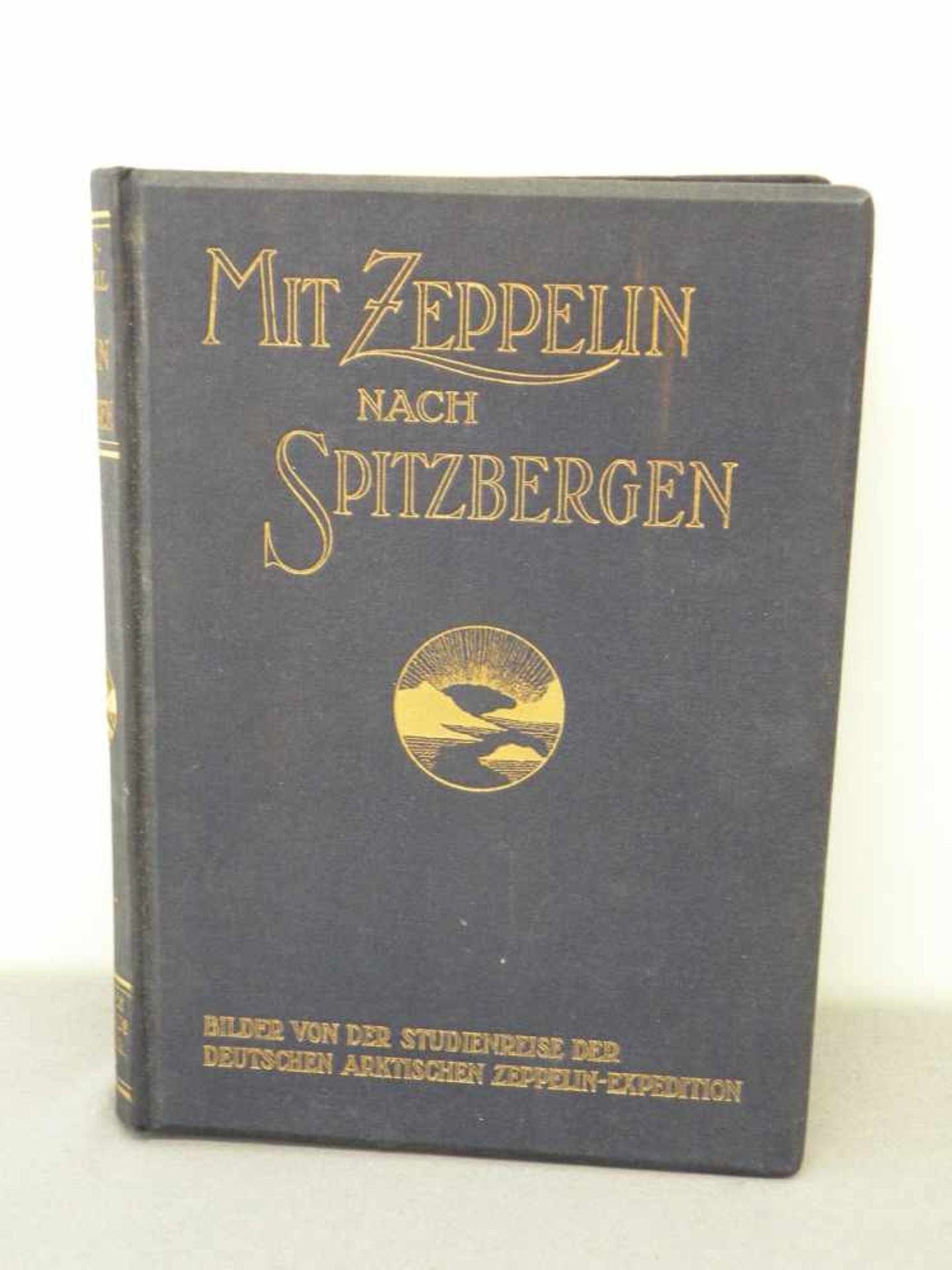 Buch "Mit Zeppelin nach Spitzbergen", illustriert, Verlag Bong & Co. Berlin, 1911