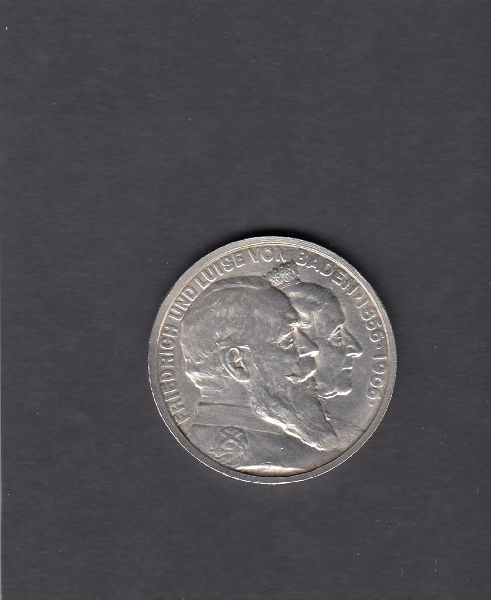 5 Mark Baden, Silber, Friedrich und Luise, 1856-1906, Jäger-Nr. 35 - Image 2 of 2