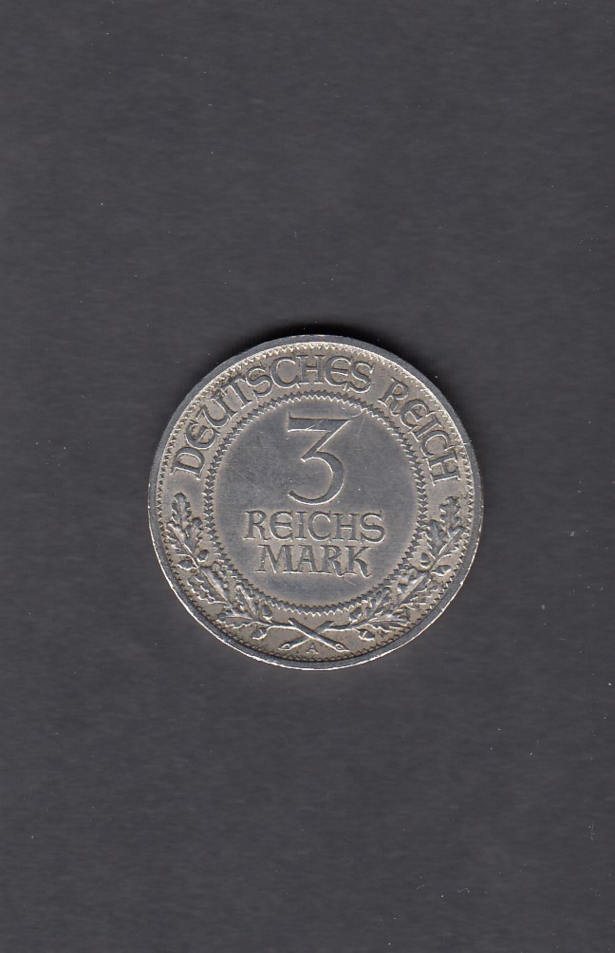 3 Mark Silber 1926 A, 700 Jahre Lübeck, Jäger-Nr. 323