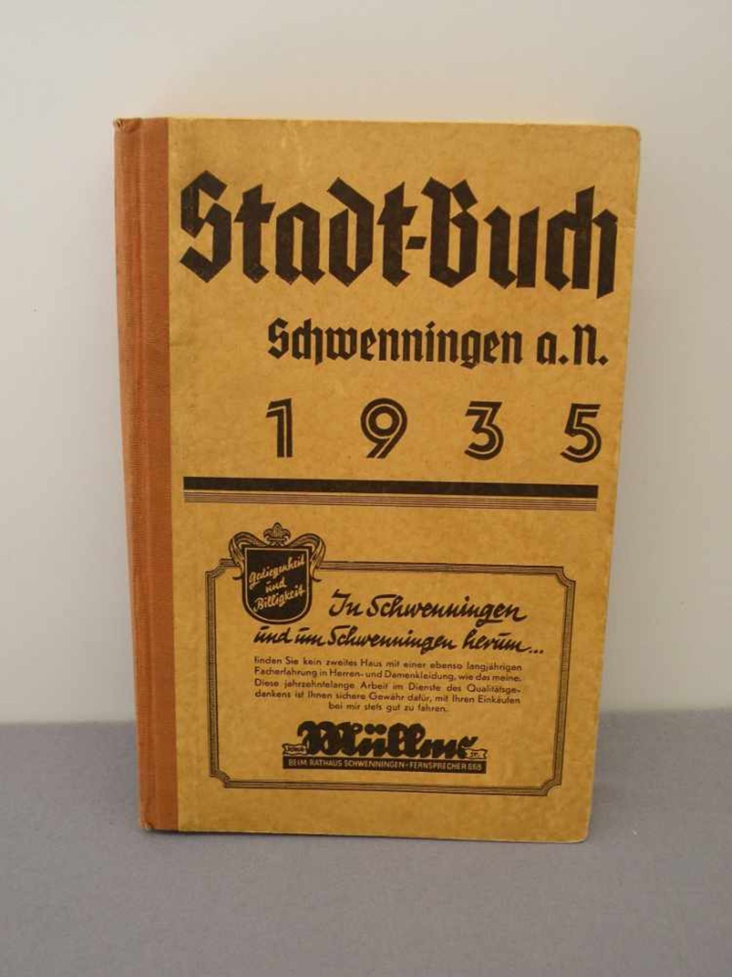 "Stadt-Buch Schwenningen a. N.", 1935, mit Werbung