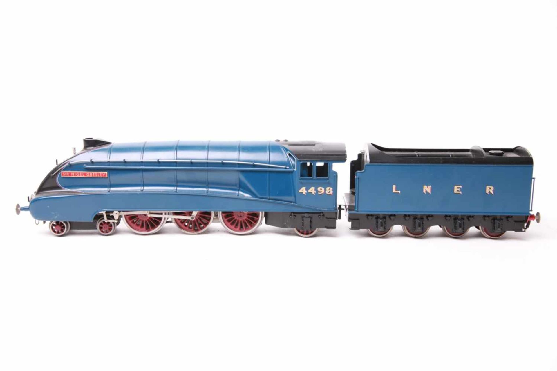 Basset Lowke S0, Dampflok mit Tender LNER ' Sir Nigel Gresley', blau. L51cm, Z2