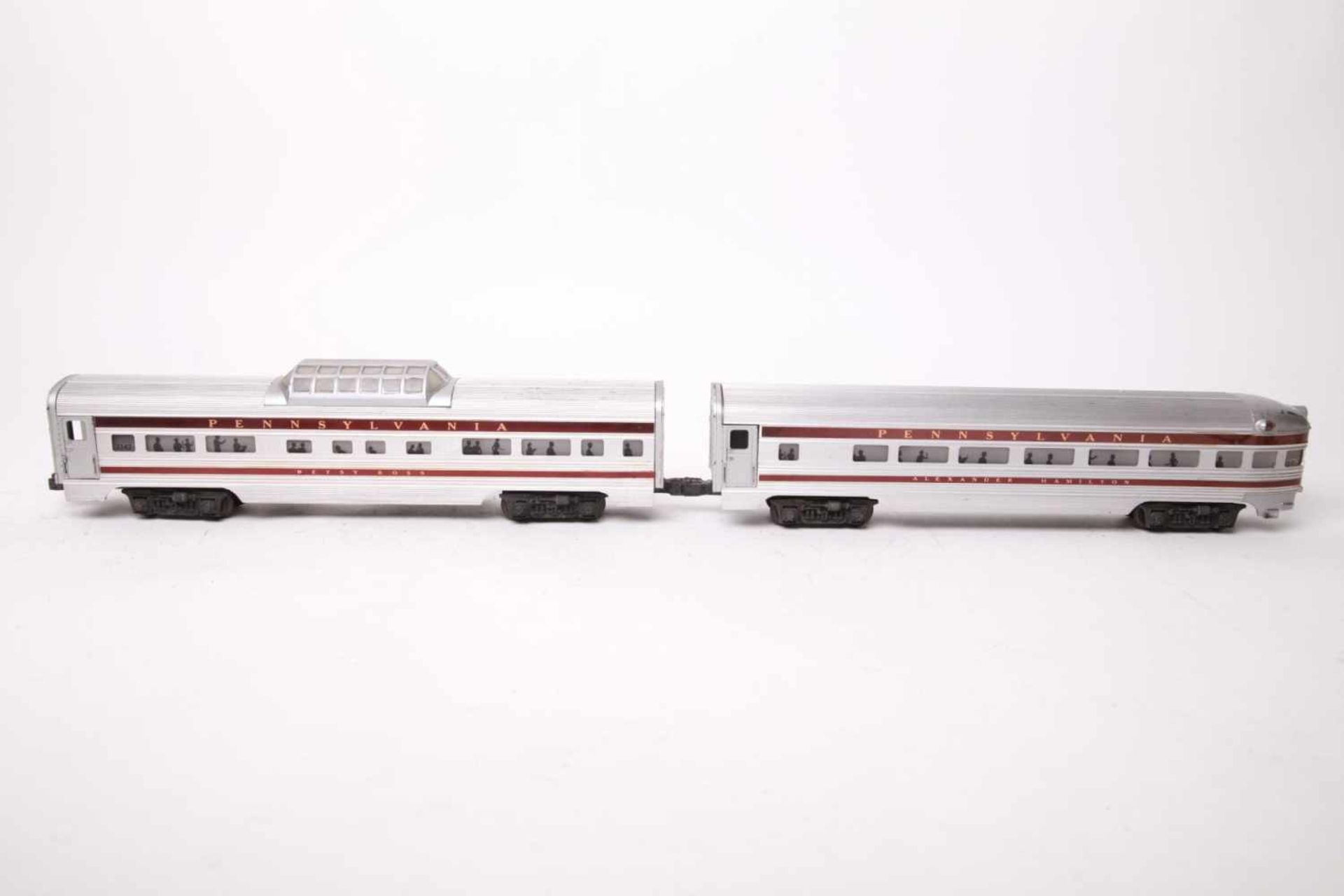 Lionel S0, 2 Wagen 'Pensylviania' L80cm, Z1-2