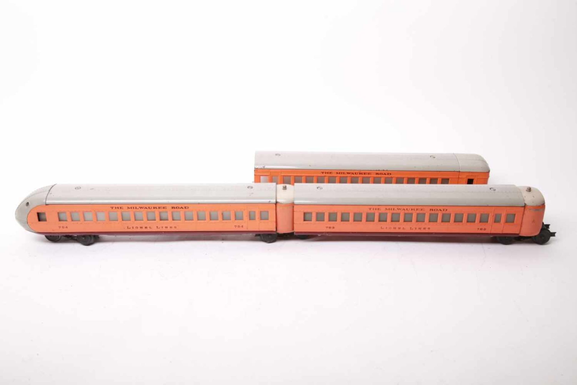 Lionel S0 'The Milwaukee Road', 3-teiliger Triebwagenzug. L12cm, Z2