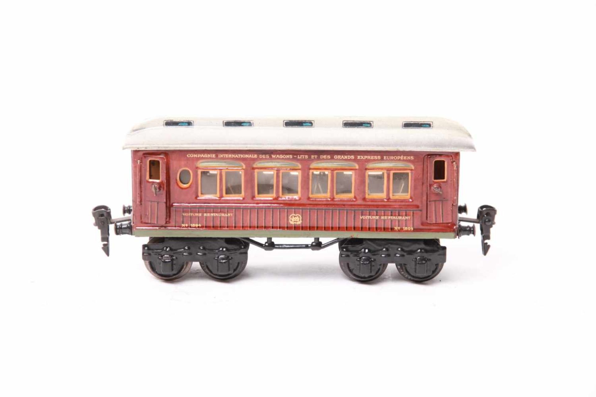 Märklin S 0, 1888 Voiture Restaurant, teak. Inneneinrichtung, L20cm, Z1