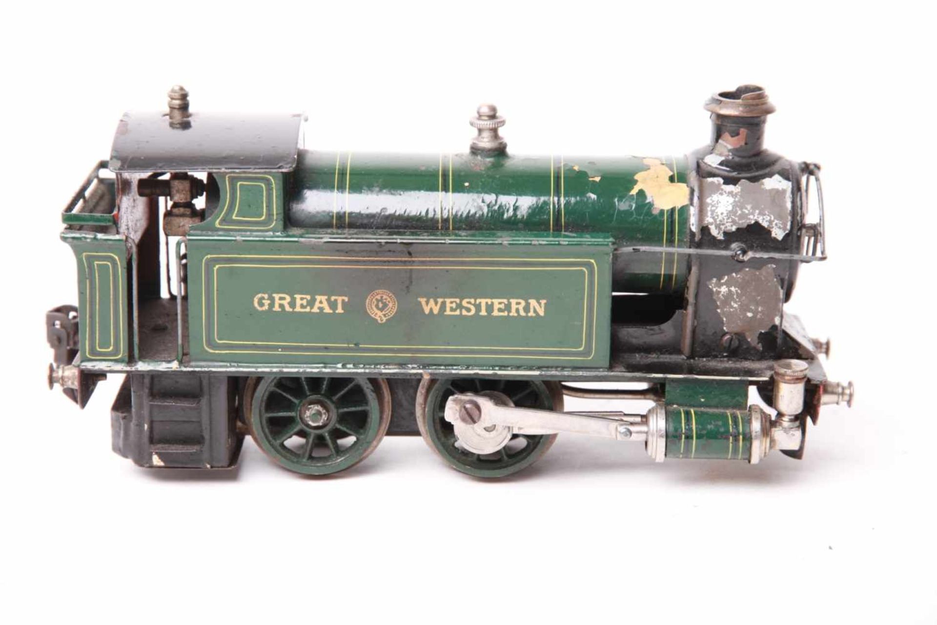 Märklin S 0, Für Basset Lowke/Gamage . Spirituslok 'Great Weren' mit Echtdampf. L23cm, Z2-3