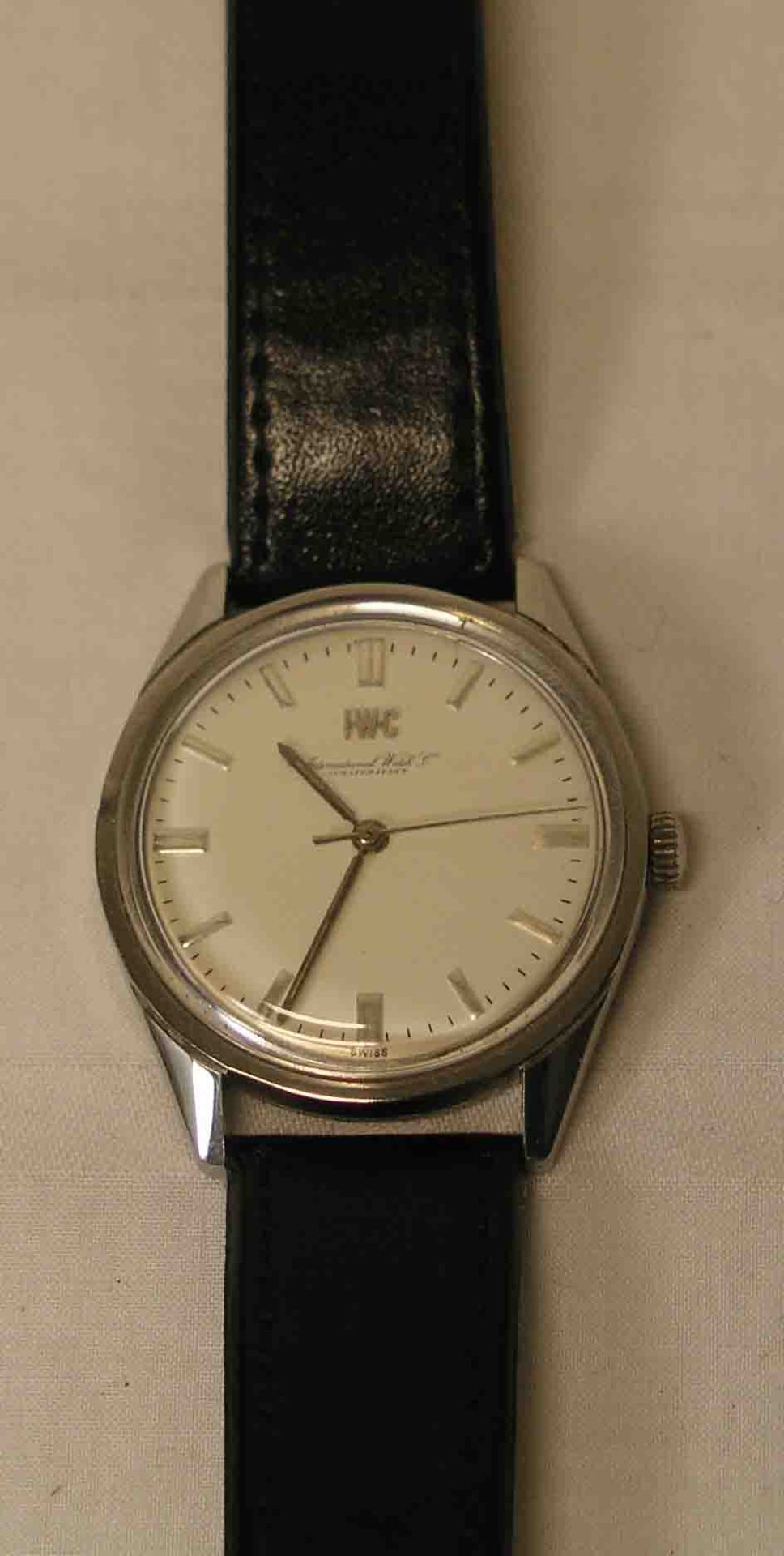 Armbanduhr IWC. Schaffhausen, um 1970. Stahlgehäuse. Aufziehwerk. Durchmesser: 3,2cm. Werk<
