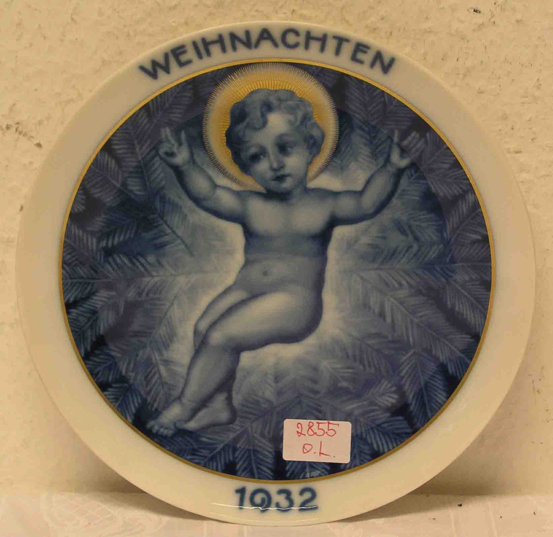 Weihnachten 1932: Rosenthal Porzellanteller. Durchmesser: 21cm.