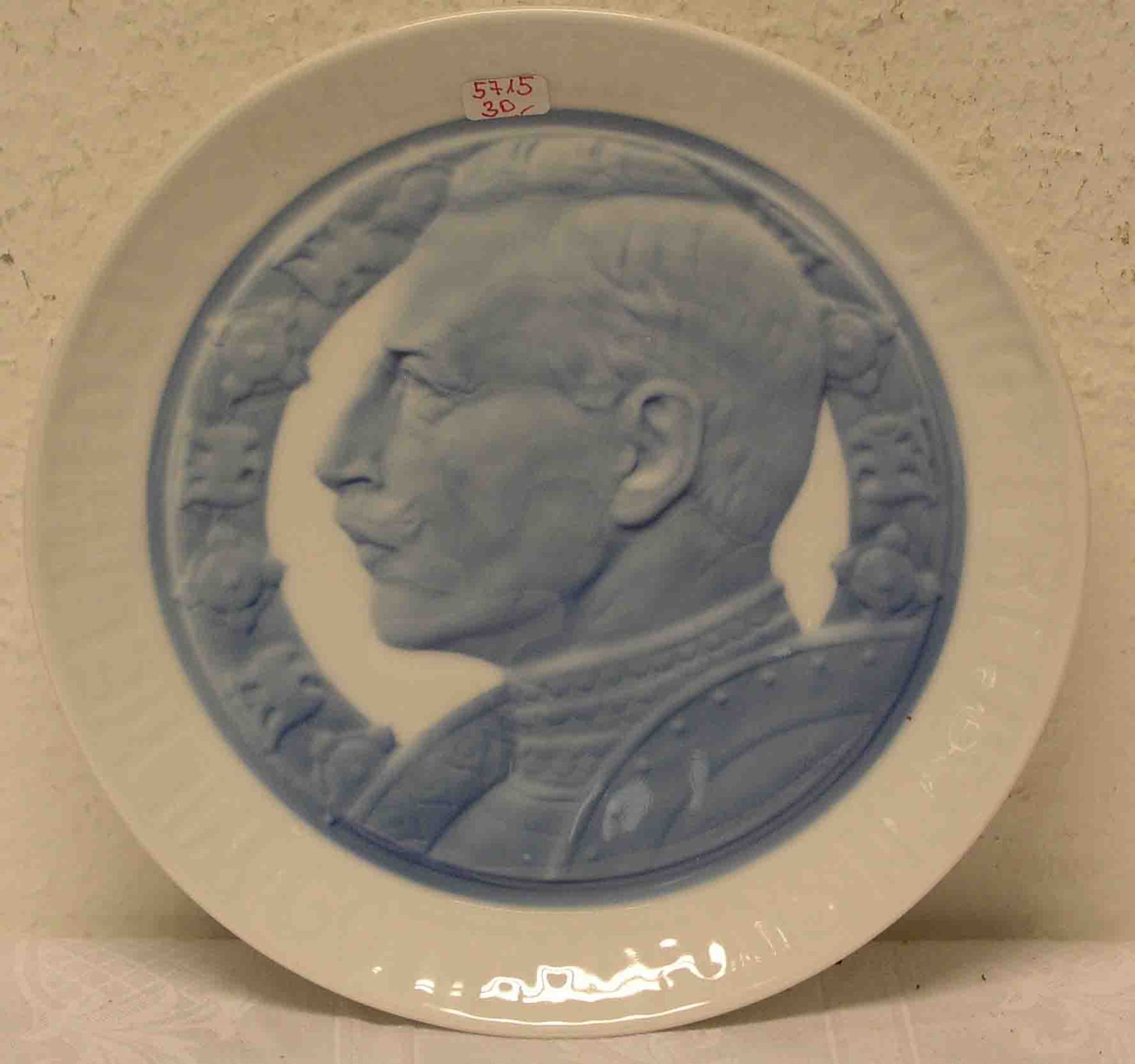 Kaiser Wilhelm II. Teller, Rosenthal Porzellan, Durchmesser: 22cm.