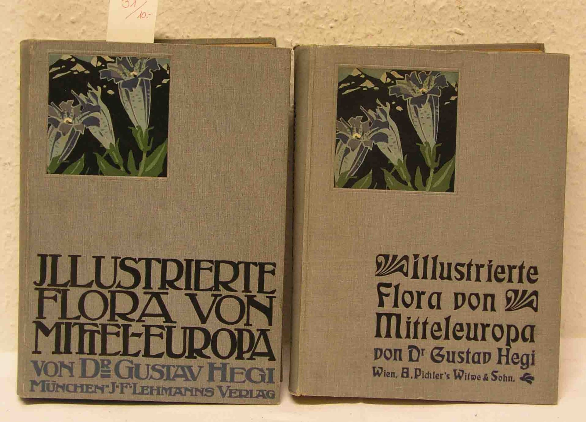 "Illustrierte Flora von Mitteleuropa". Band 1 und 3. Von Dr. Gustav Hegi und Dr. Gustav