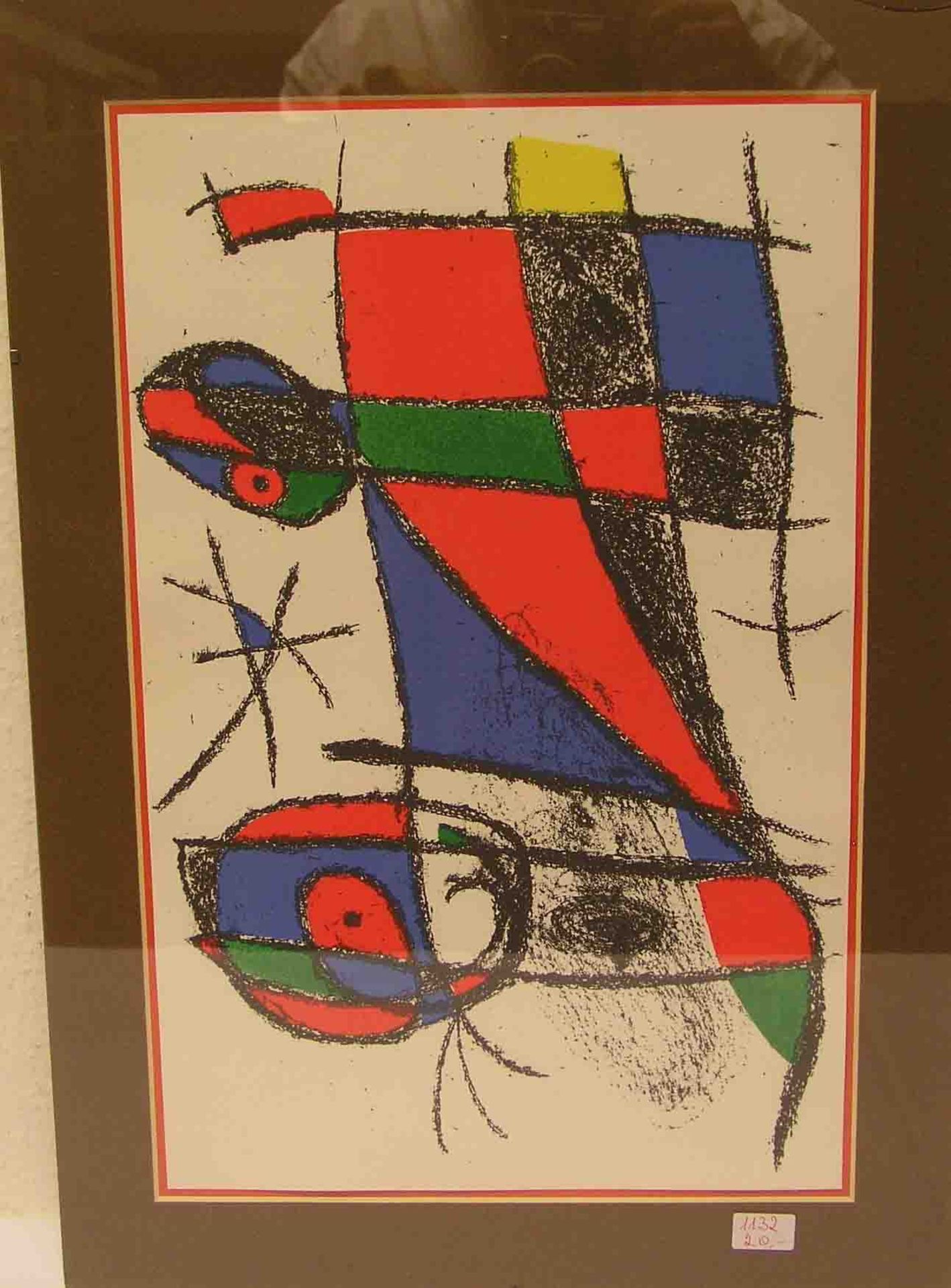 Miró (1893 - 1983): "Komposition". Farblithograpie, 49 x 31cm.