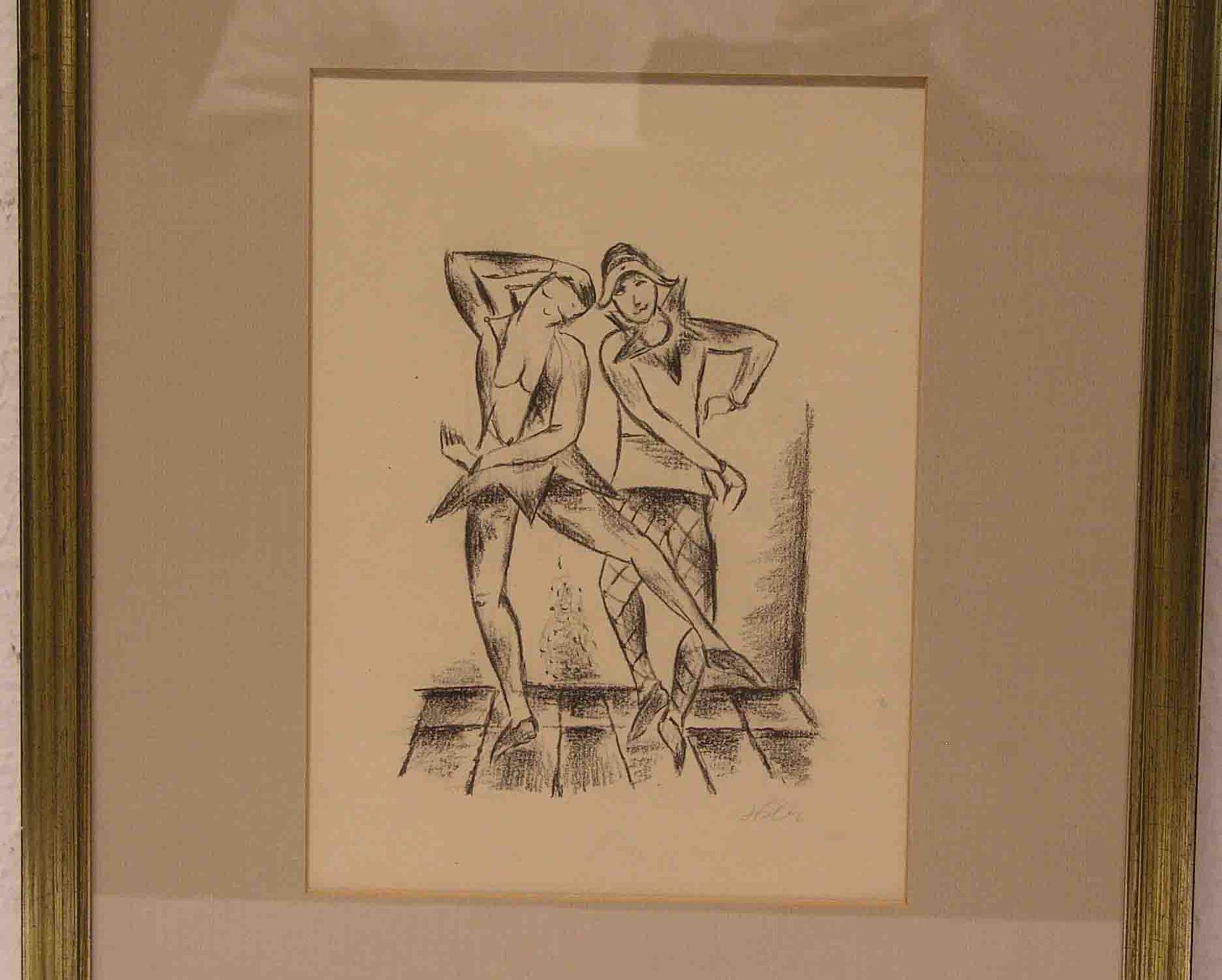 Hofer, Karl (Karlsruhe 1878 - 1955 Berlin) : "Ballett". Lithographie, im Stein signiert,28 x 20,5cm,