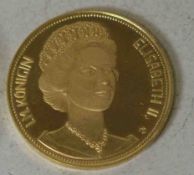 Gold - Medaille: Königin Elisabeth II. von England. "Zur Erinnerung an den Staatsbesuch,