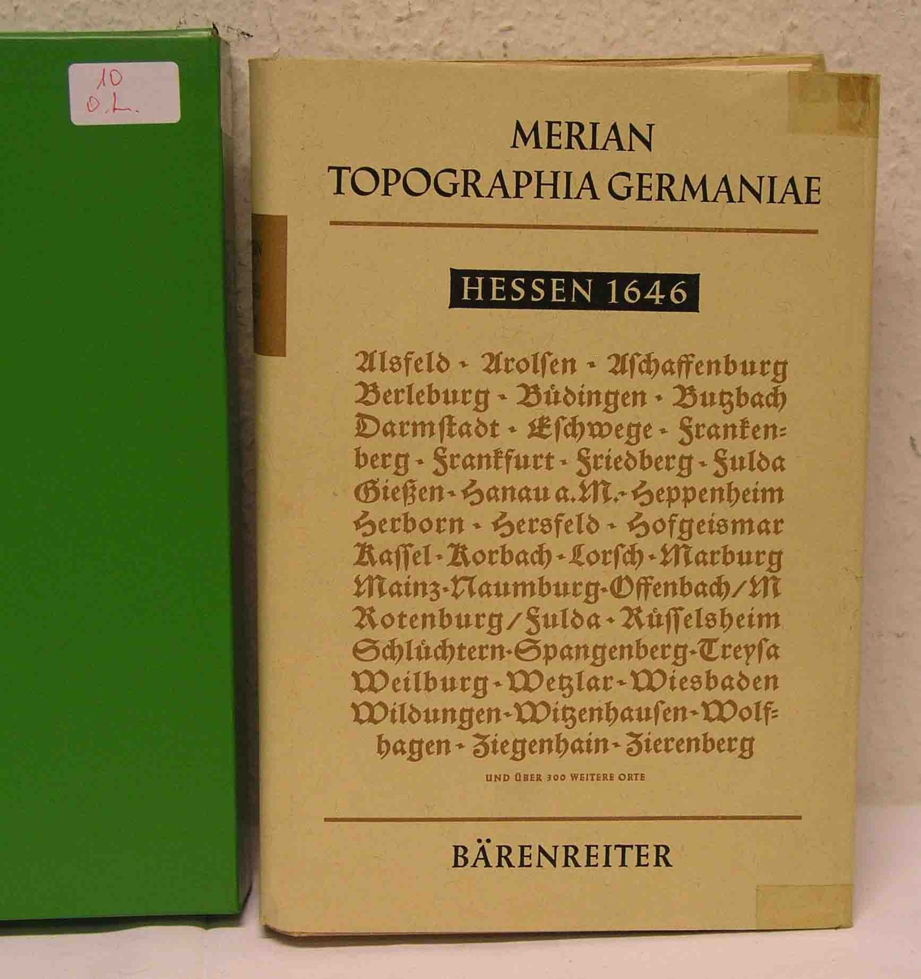 Matthaeus Merian, Topographia Germaniae: "Hessen". 188 Seiten, 3 Karten und 173 Ansichten,